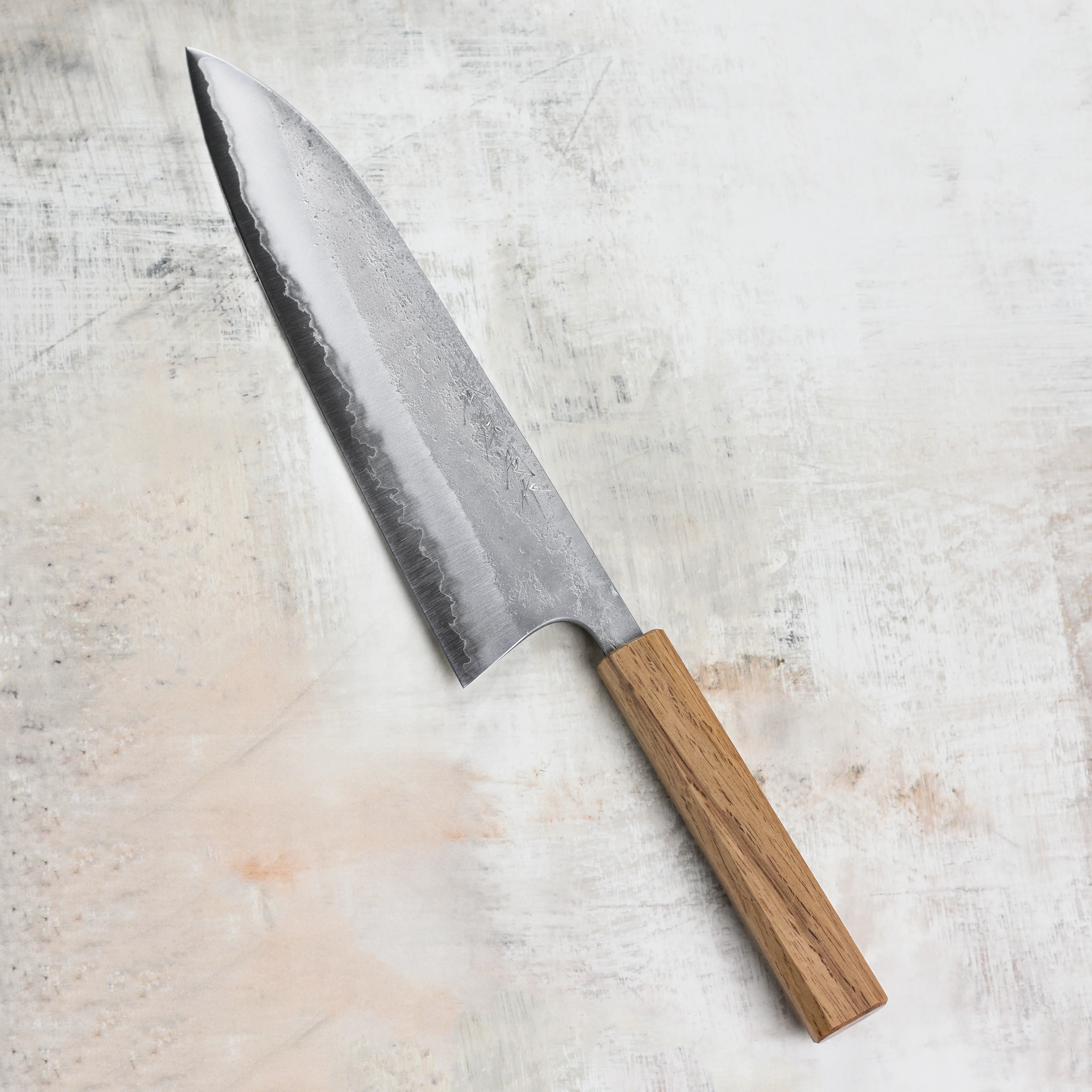 Matsubara Aogami #2 Nashiji Stainless Clad 9.4" Gyuto - Image 3