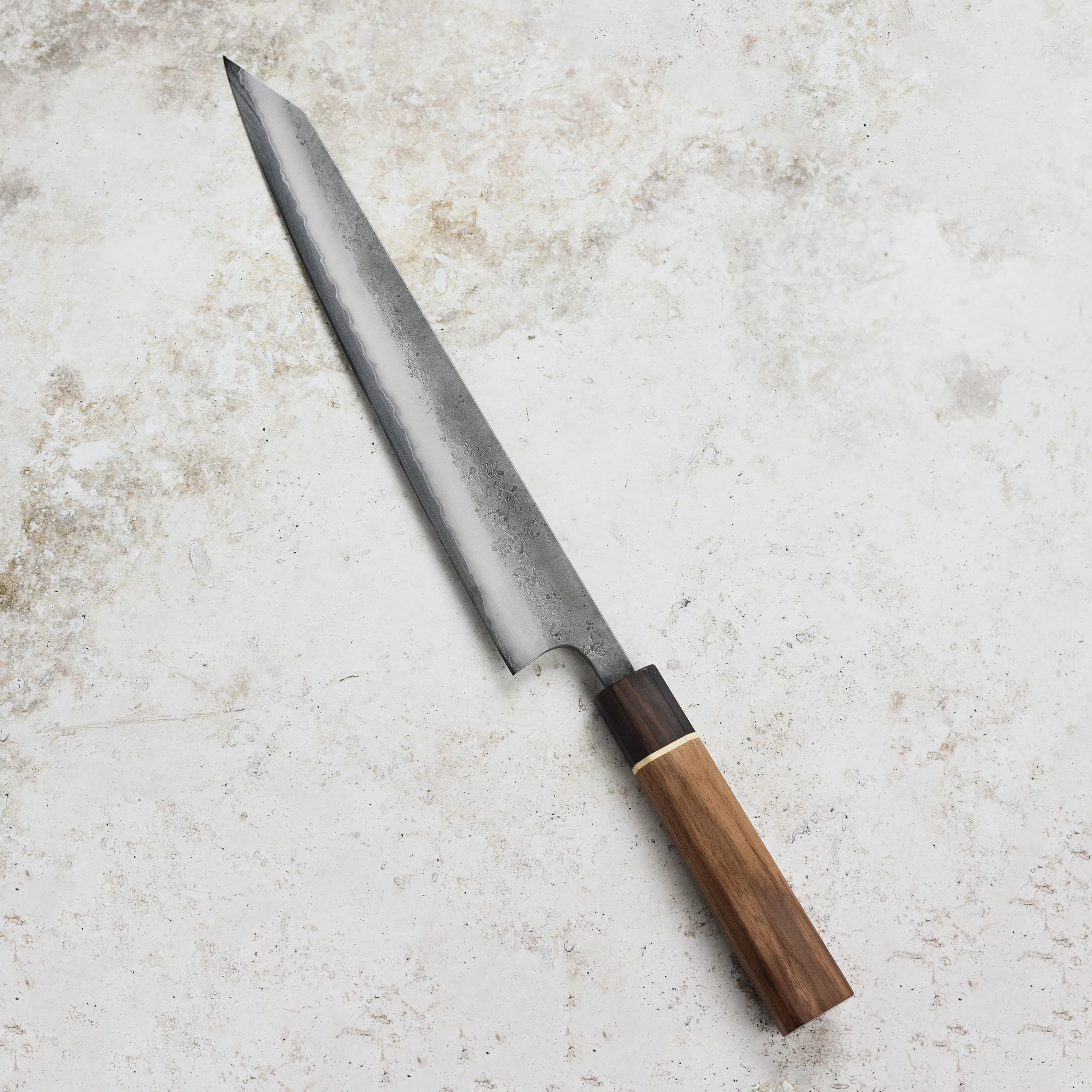 Matsubara Aogami #2 Nashiji Stainless Clad 10.6" Sujihiki - Image 8