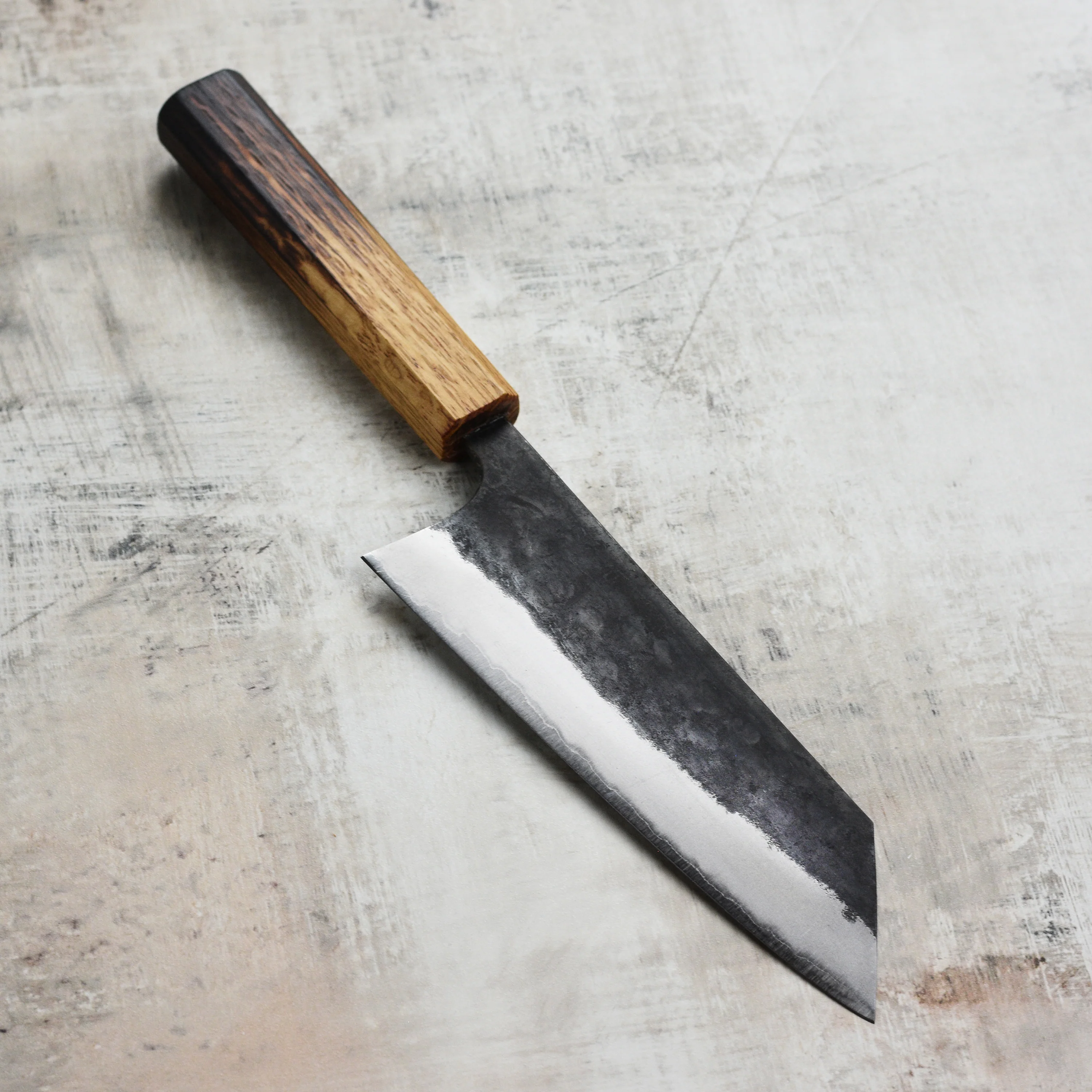 Matsubara Shirogami #1 Kurouchi Stainless Clad 6.7" Bunka - Image 3