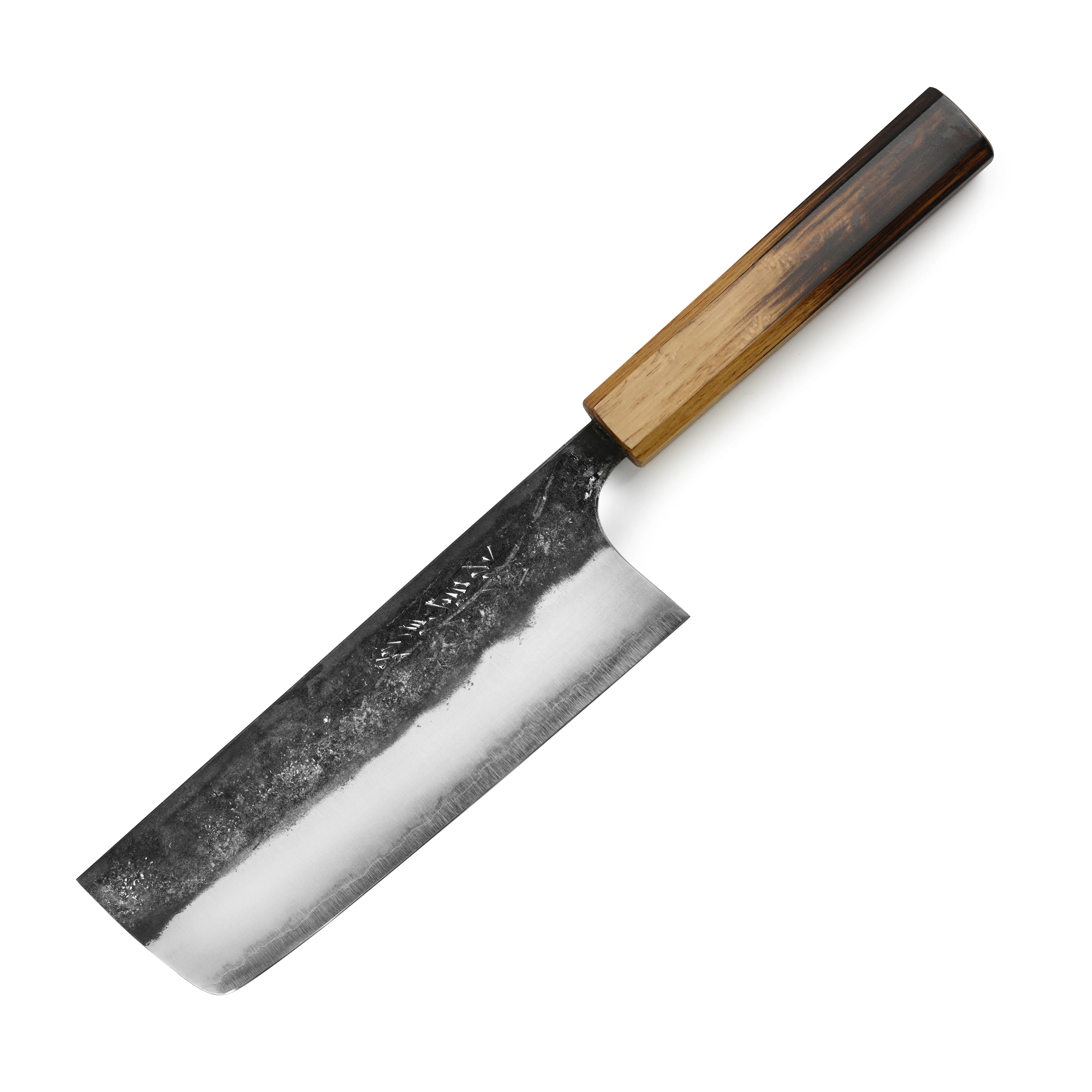 Matsubara Shirogami #1 Kurouchi Stainless Clad 6.5" Nakiri - Image 9