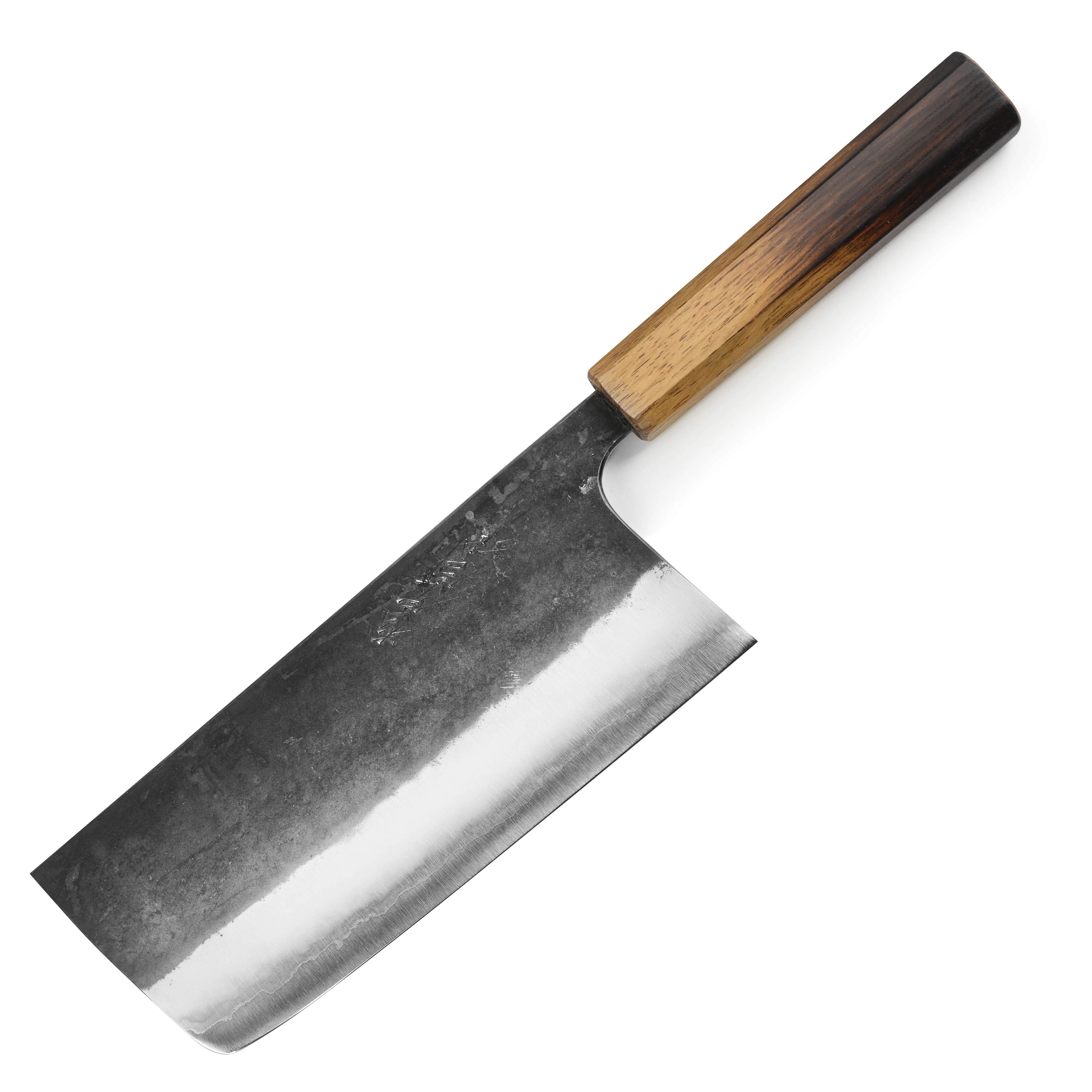 Matsubara Shirogami #1 Kurouchi Stainless Clad 7" Tall Nakiri - Image 5