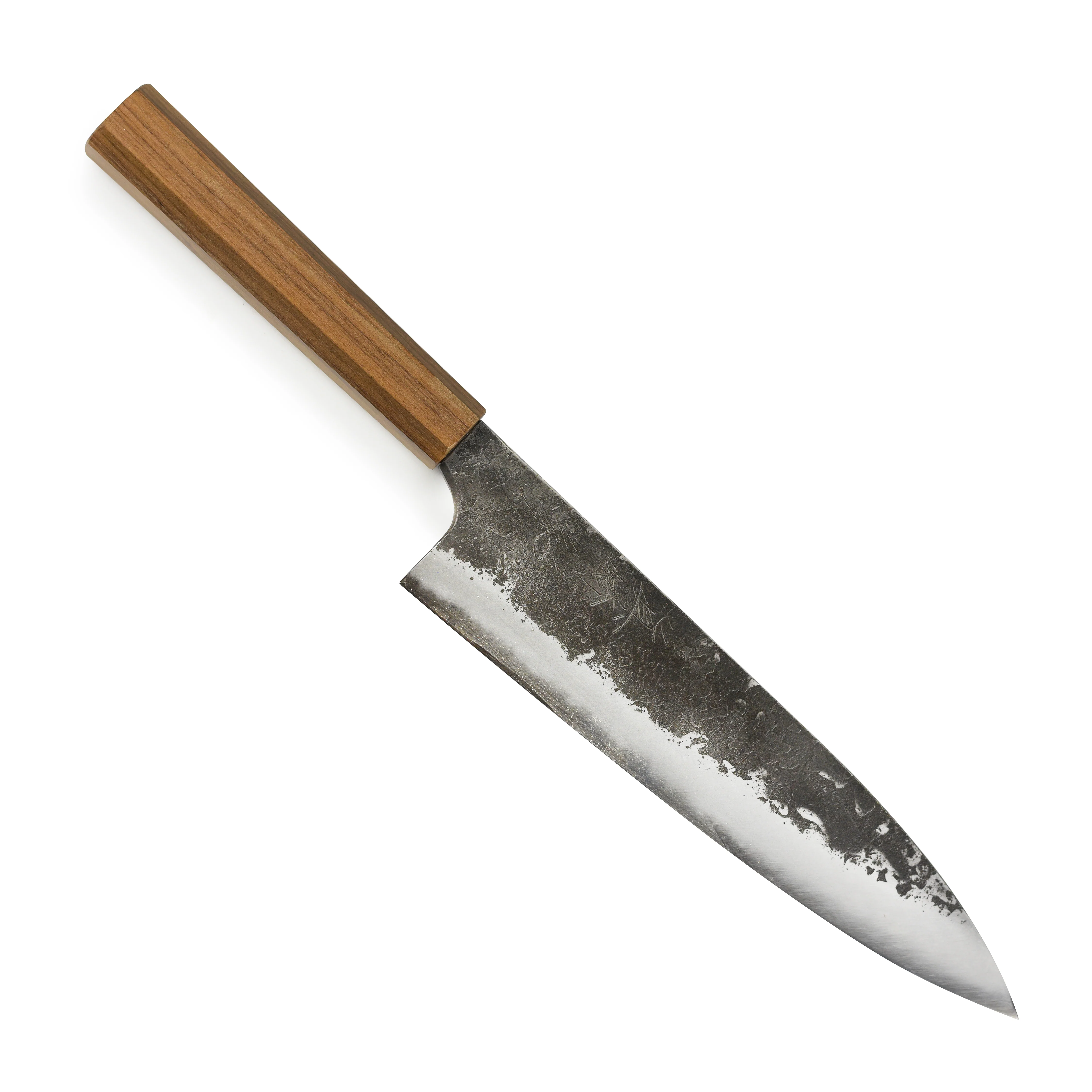 Mazaki Shirogami #2 Kurouchi Nashiji 8.25" Gyuto - Image 5