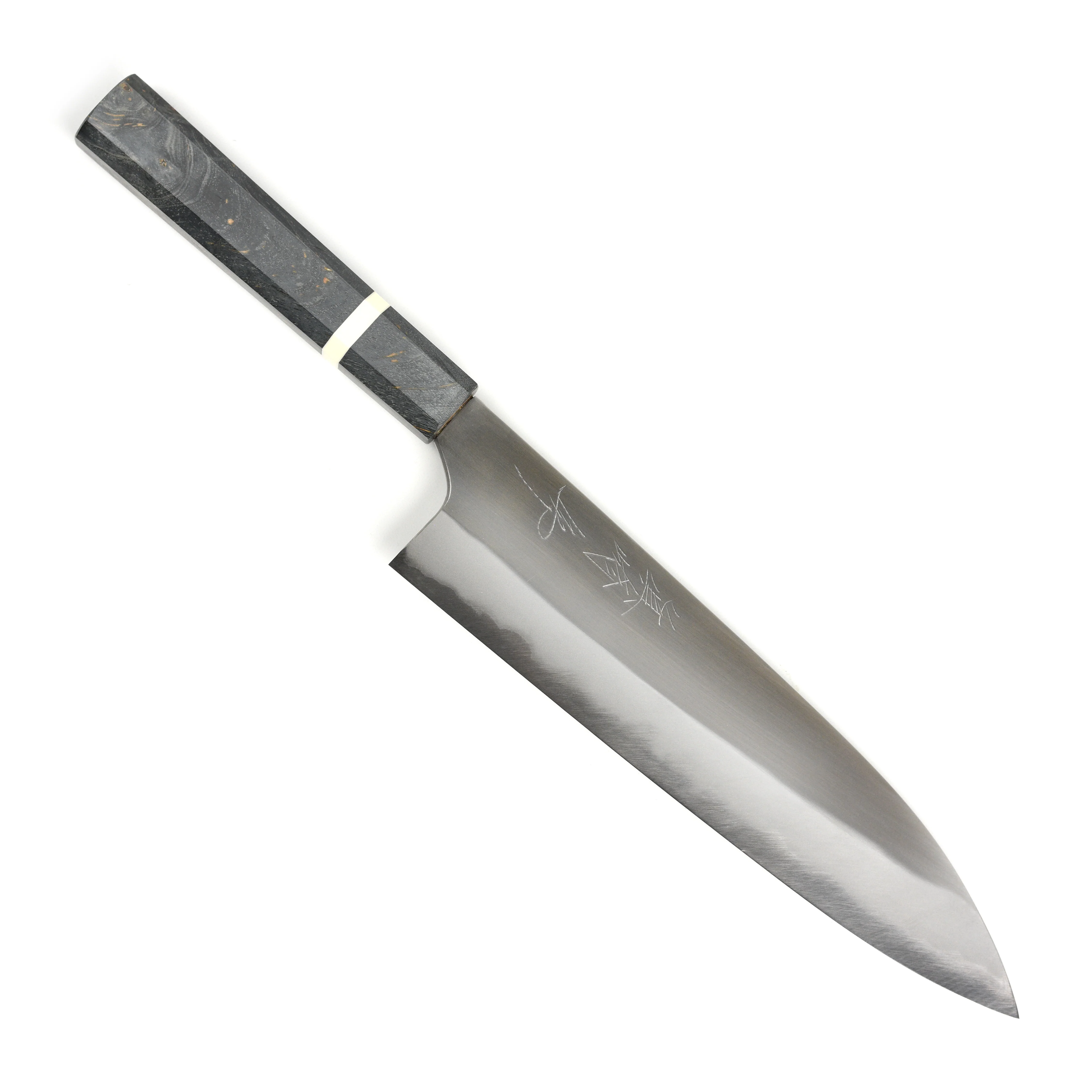 Mazaki Hon-Sanmai Shirogami #2 Migaki 8.25" Gyuto - Image 5