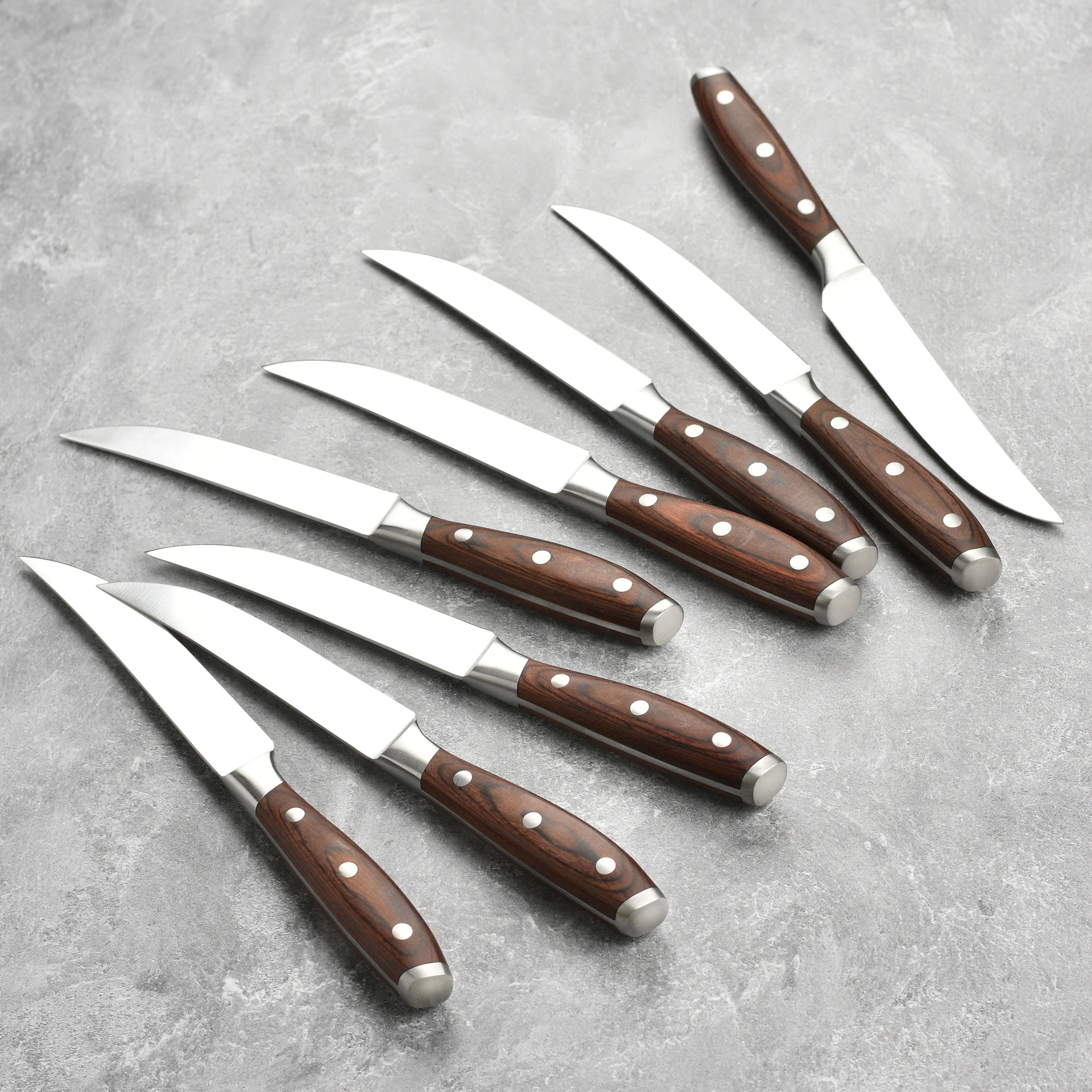Messermeister Avanta Forged 8 Piece Steak Knife Set with Pakkawood Handles - Image 6