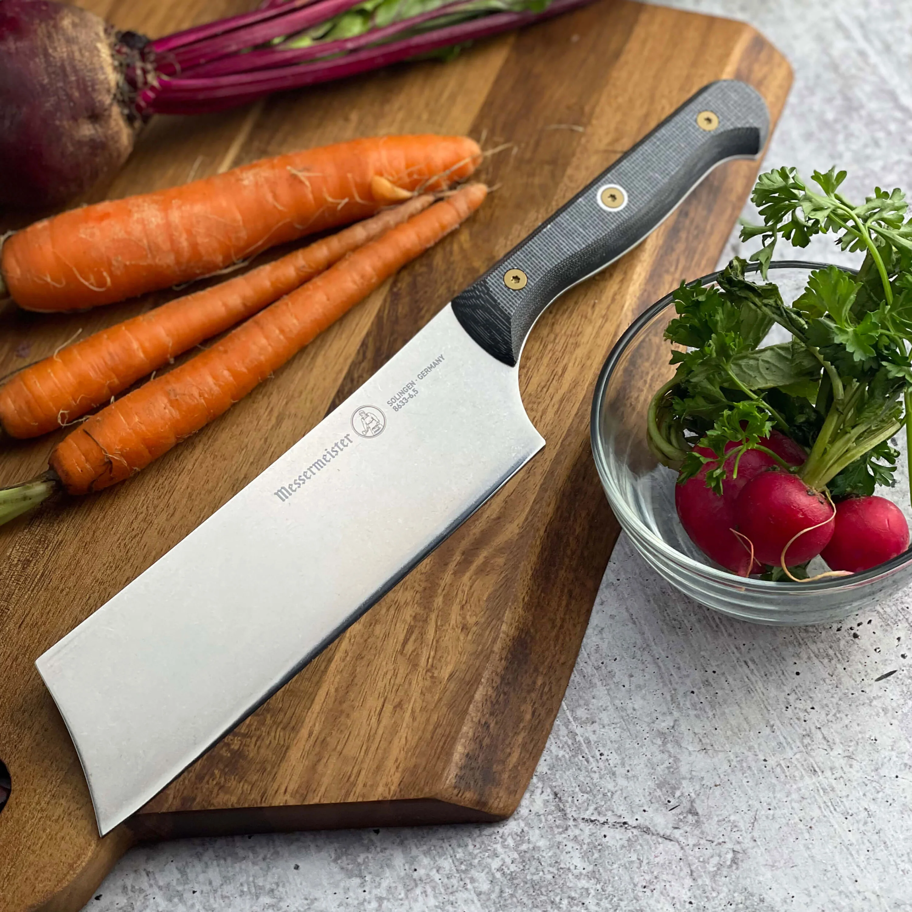 Messermeister Custom Micarta 6.5" Nakiri Knife - Image 7