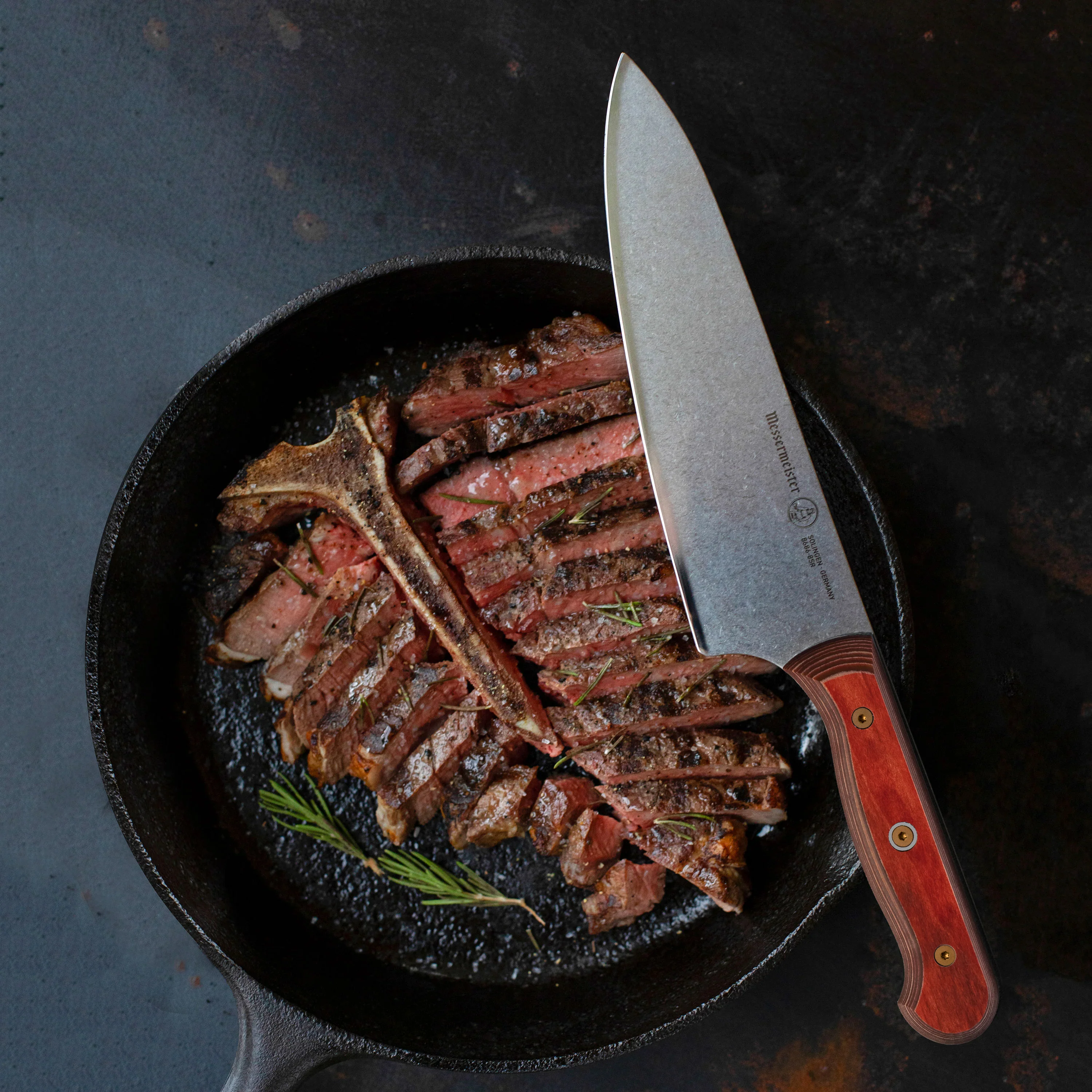Messermeister Custom Terra Red 8" Chef's Knife - Image 5