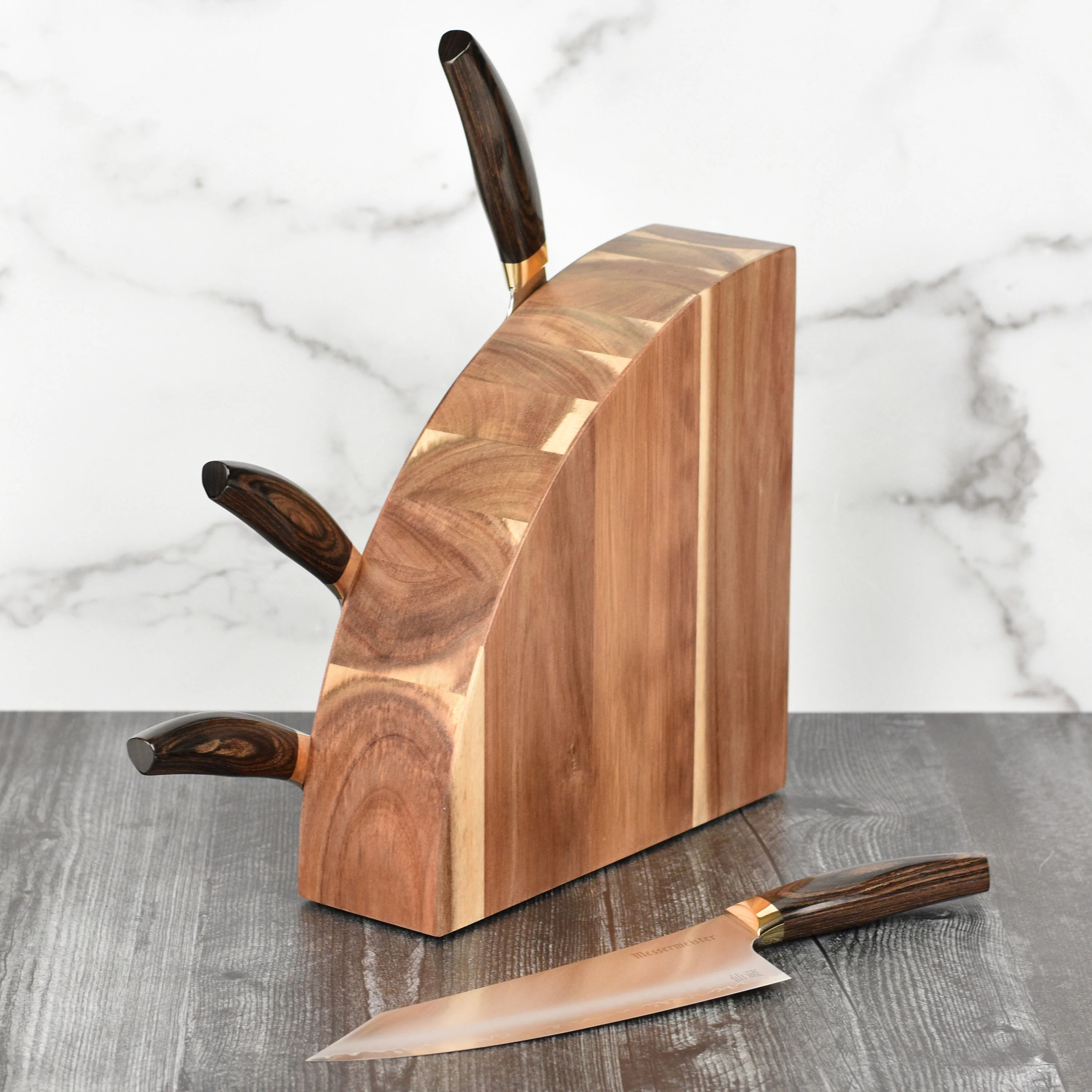 Messermeister Kawashima SG2 5 Piece Magnetic Knife Block Set - Image 5