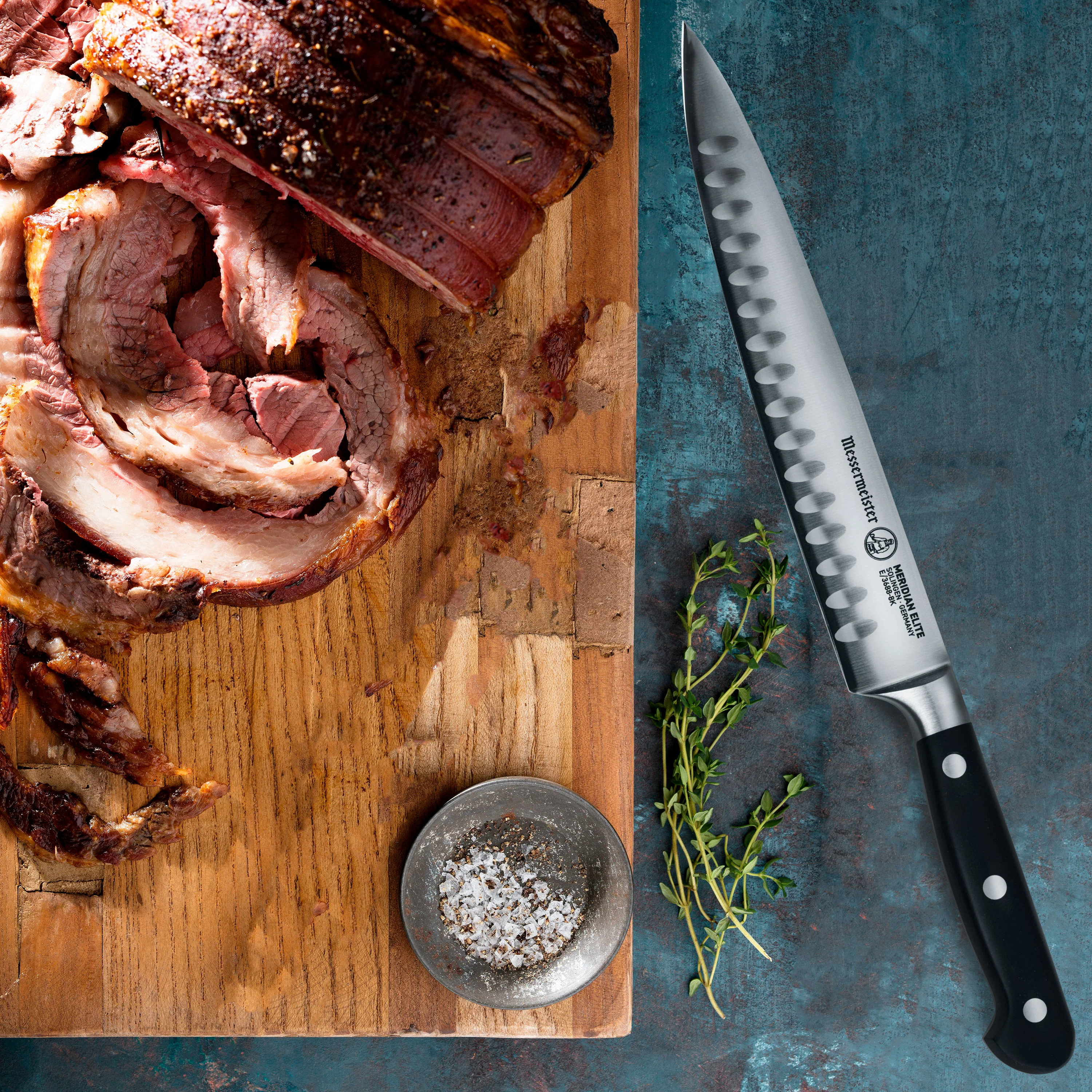 Messermeister Meridian Elite 8" Hollow Edge Carving Knife - Image 5