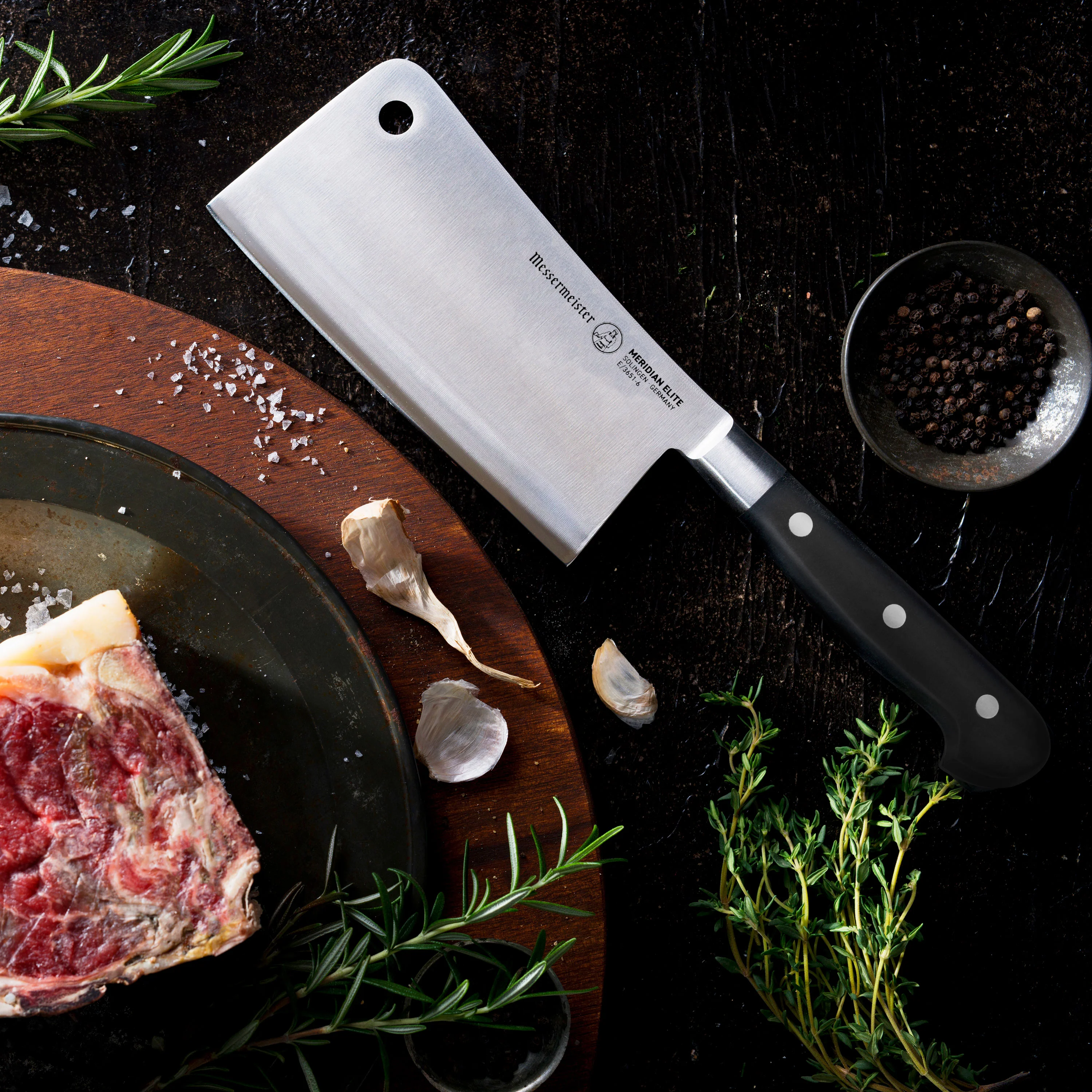 Messermeister Meridian Elite 6" Forged Meat Cleaver - Image 5