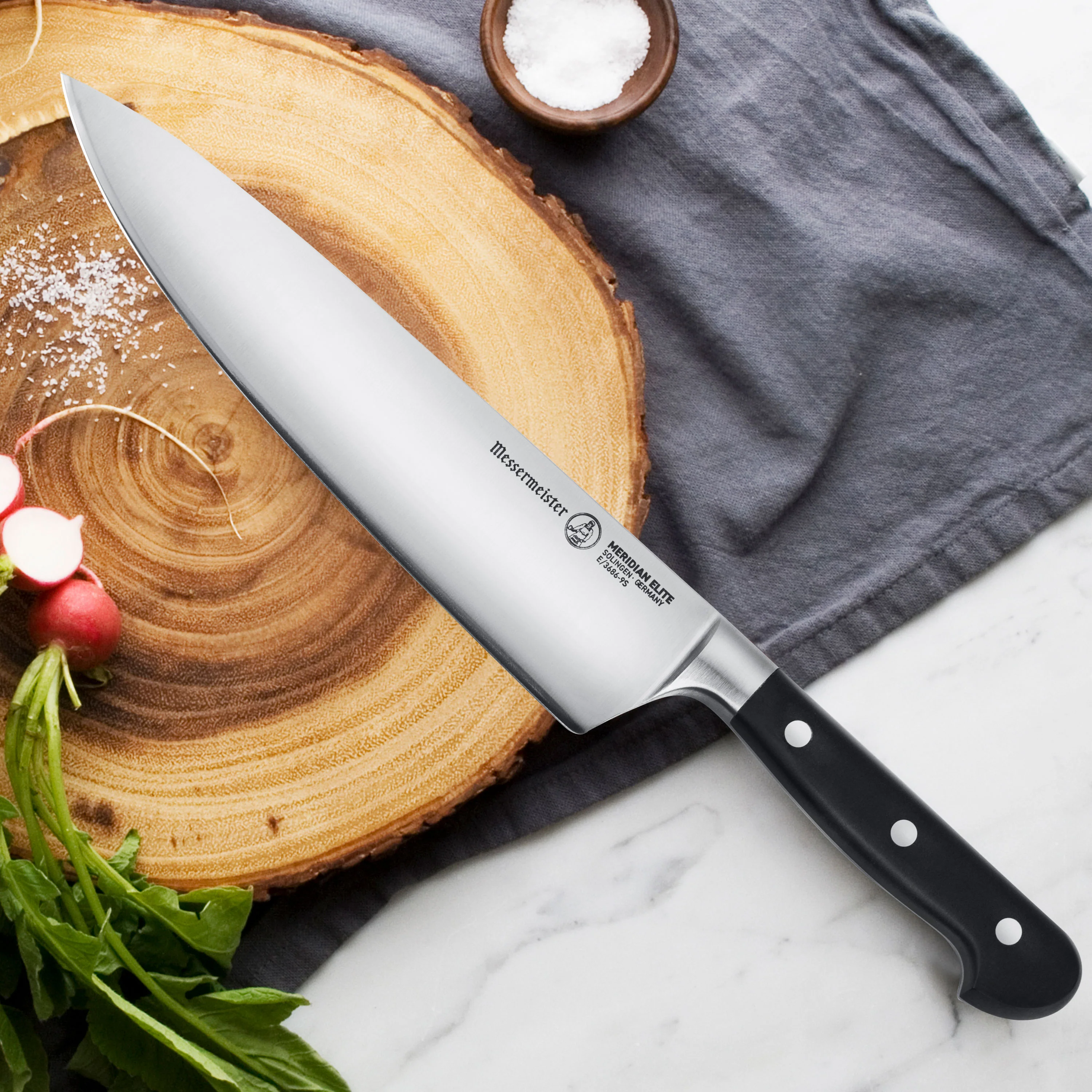 Messermeister Meridian Elite 9" Stealth Chef's Knife - Image 5