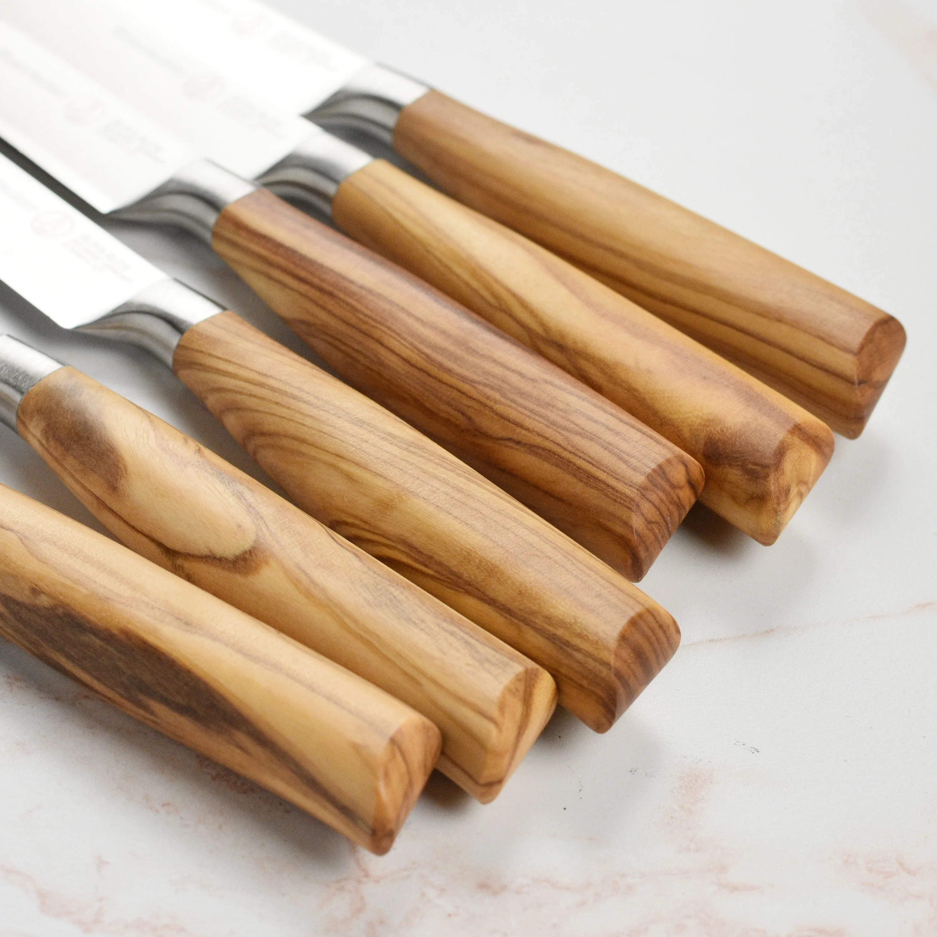 Messermeister Oliva Elite 6 Piece Steak Knife Set with Pouch - Image 2