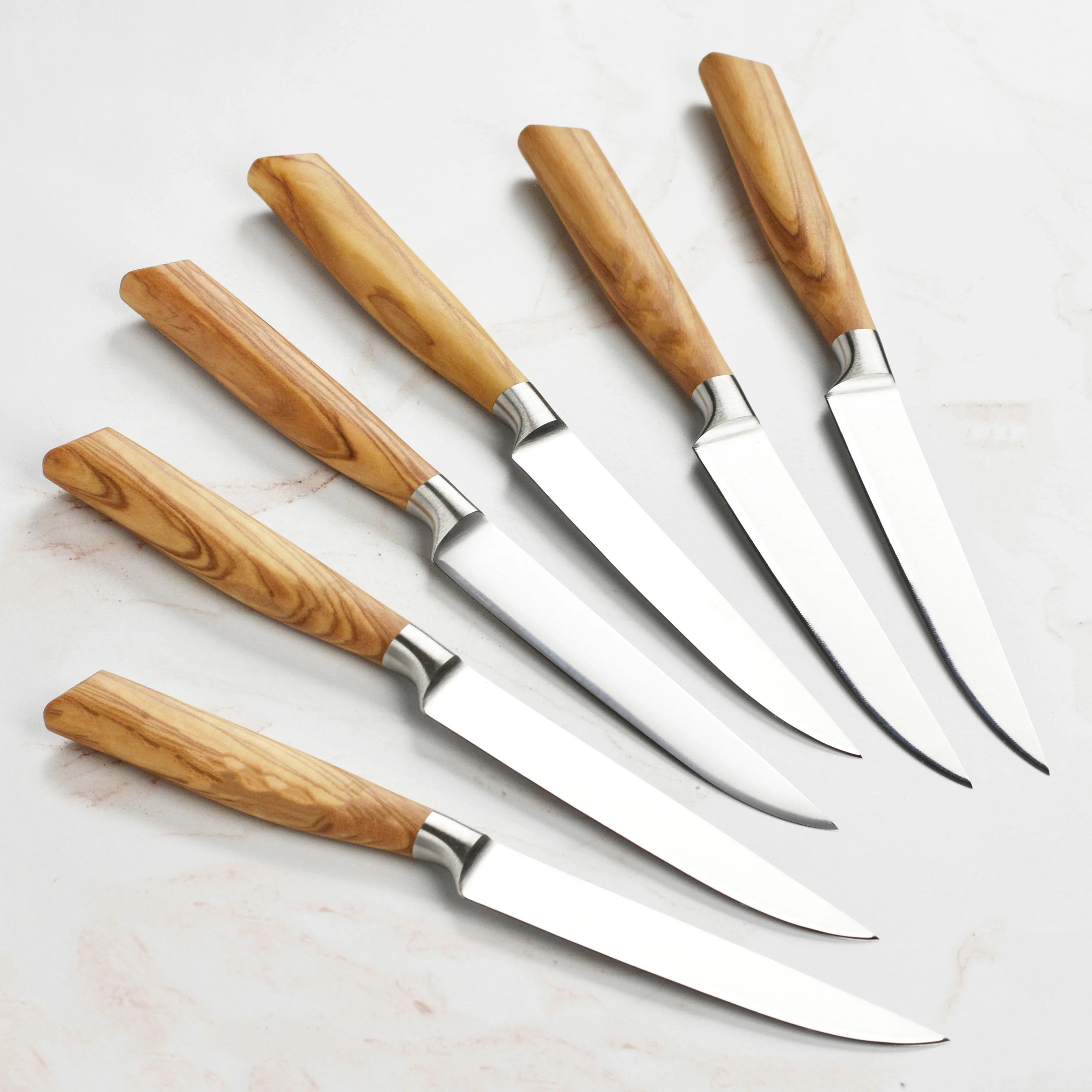 Messermeister Oliva Elite 6 Piece Steak Knife Set with Pouch - Image 6