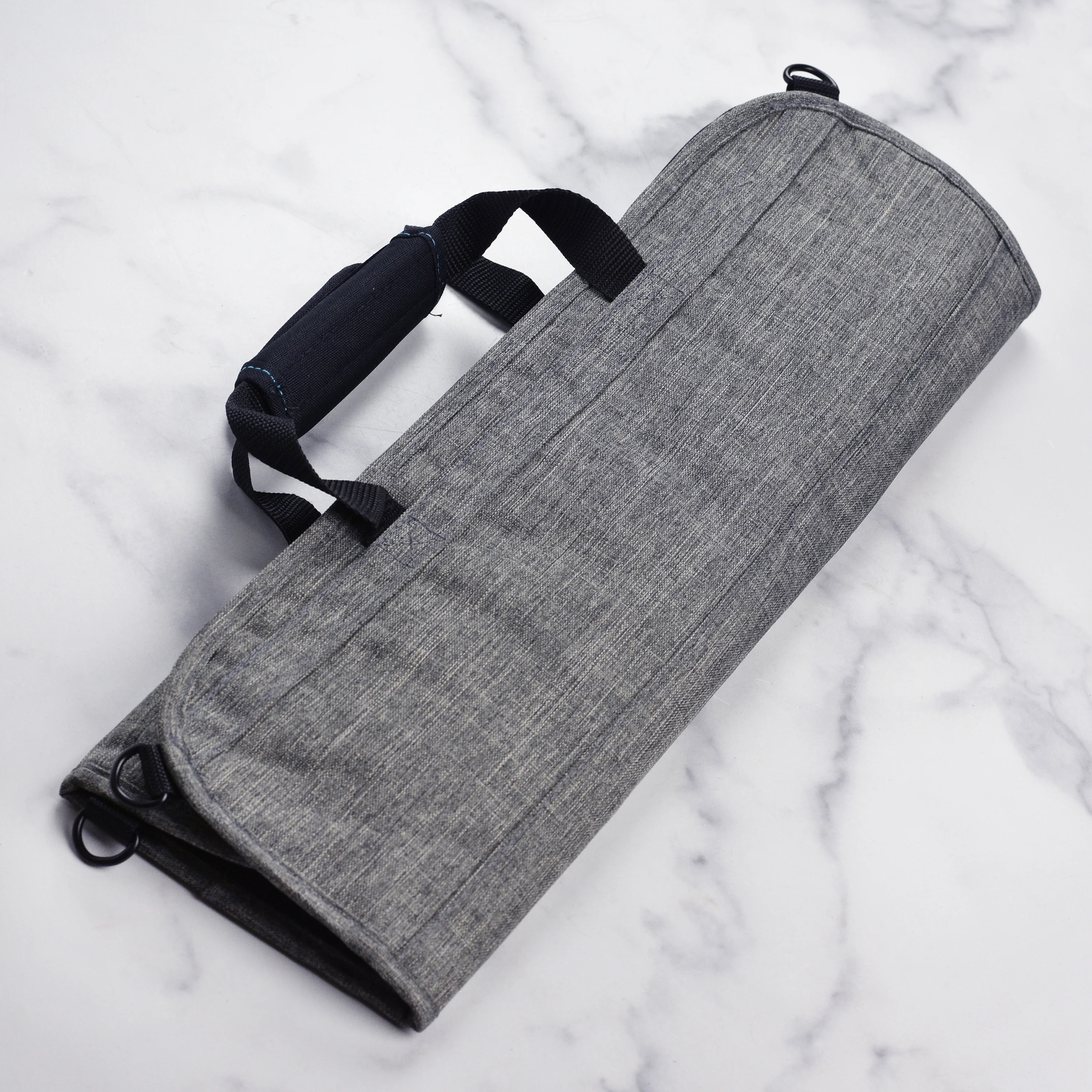 Messermeister 8 Pocket Preservation Heather Gray Knife Bag - Image 8