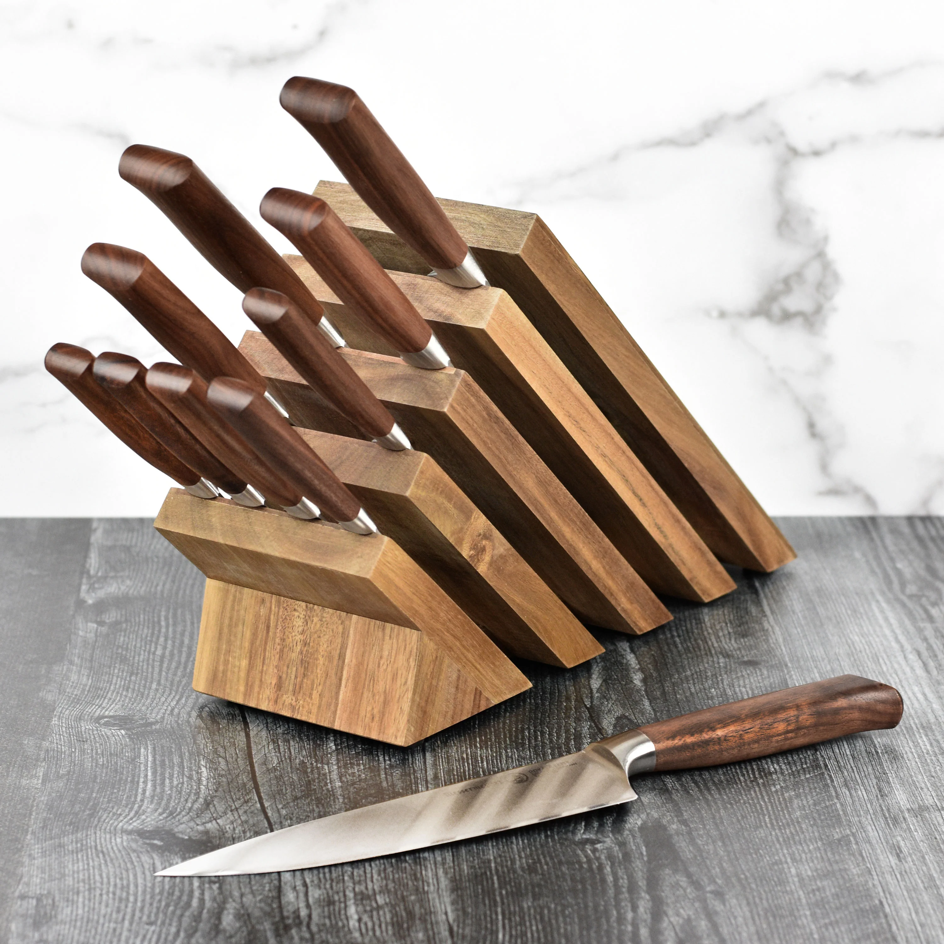 Messermeister Royale Elite 7" Hollow Edge Santoku Knife - Image 7