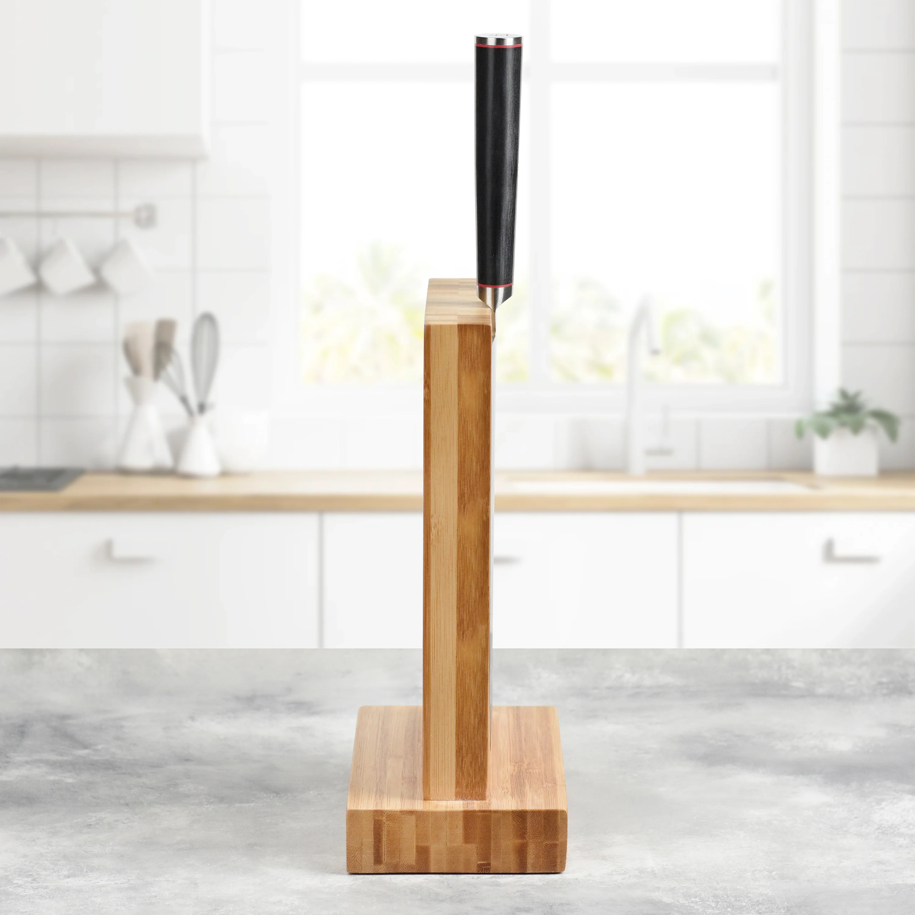 Miyabi Bamboo Magnetic Knife Stand - Image 3