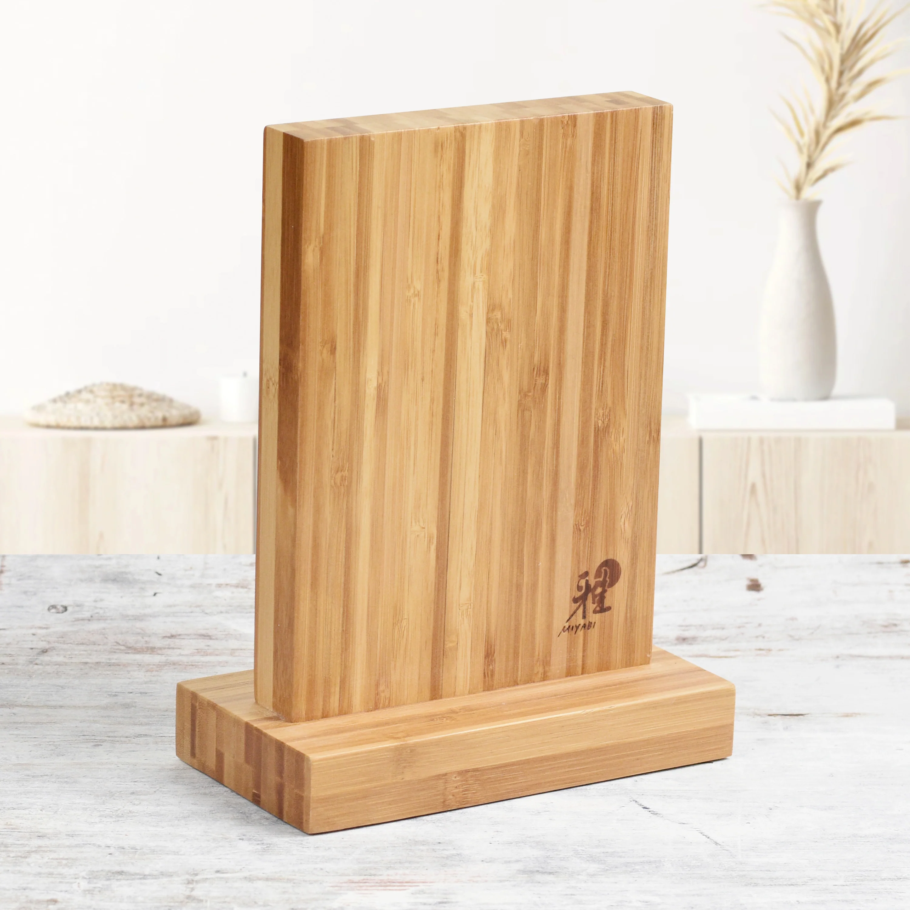 Miyabi Bamboo Magnetic Knife Stand - Image 6