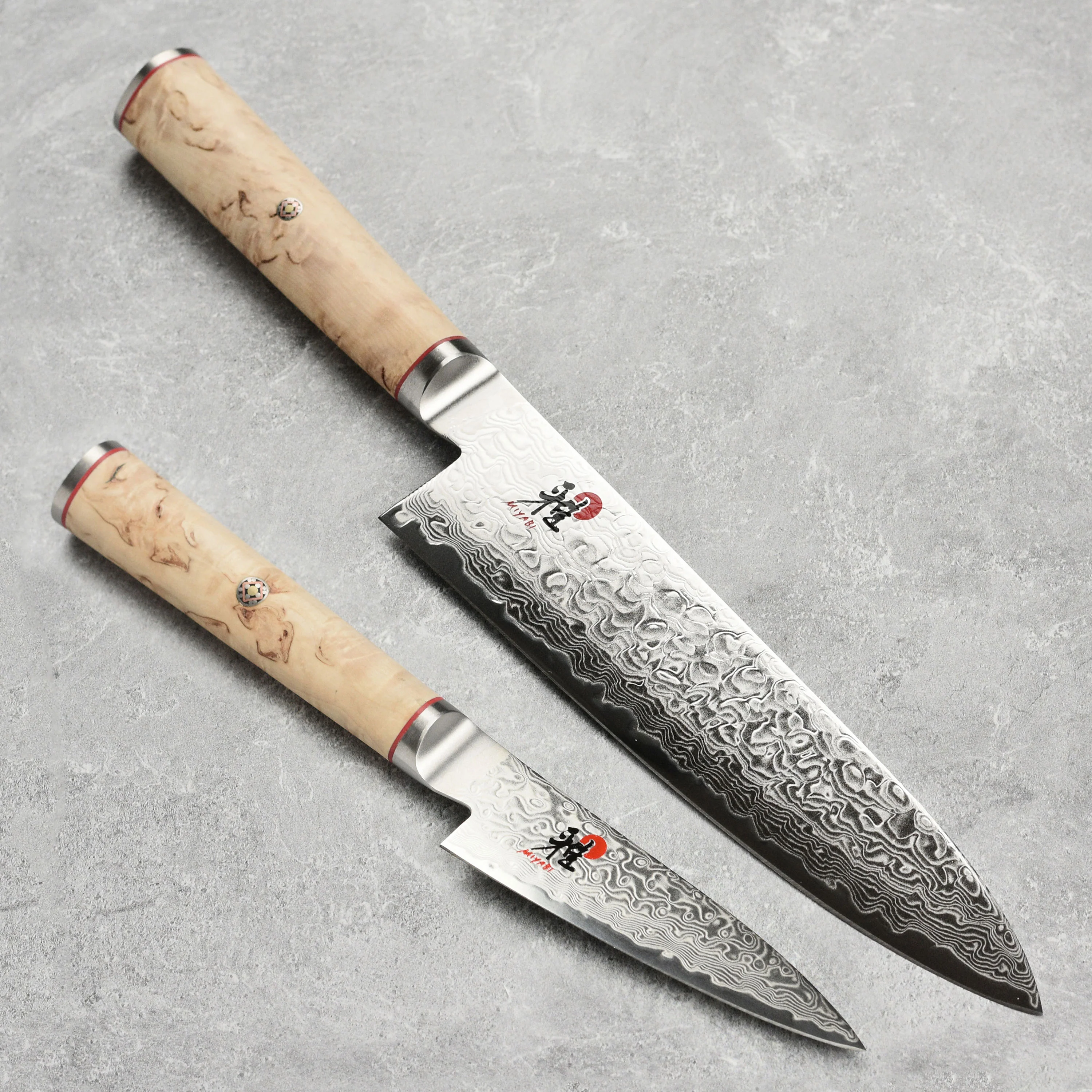 Miyabi Birchwood SG2 2 Piece Chef's & Paring Knife Set