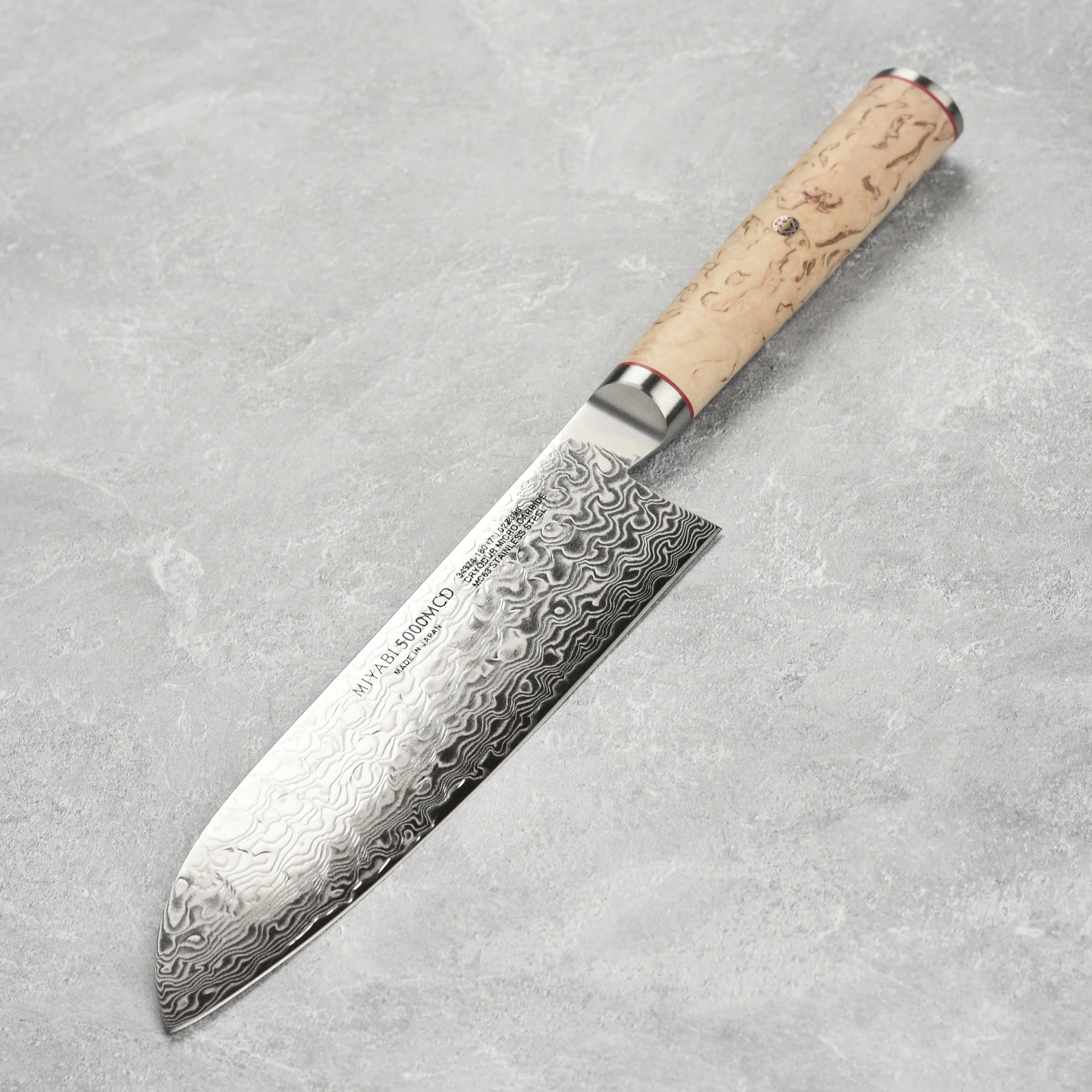 Miyabi Birchwood SG2 7" Santoku Knife - Image 6
