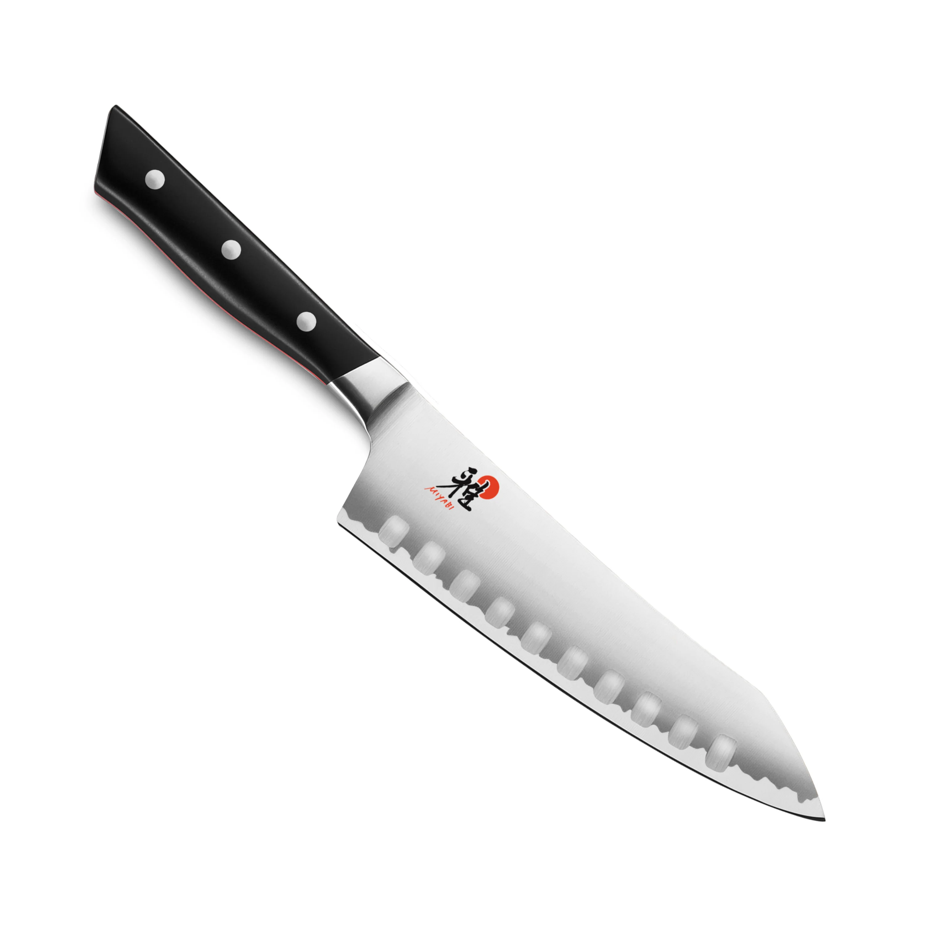 Miyabi Evolution 7" Hollow Edge Rocking Santoku Knife - Image 4