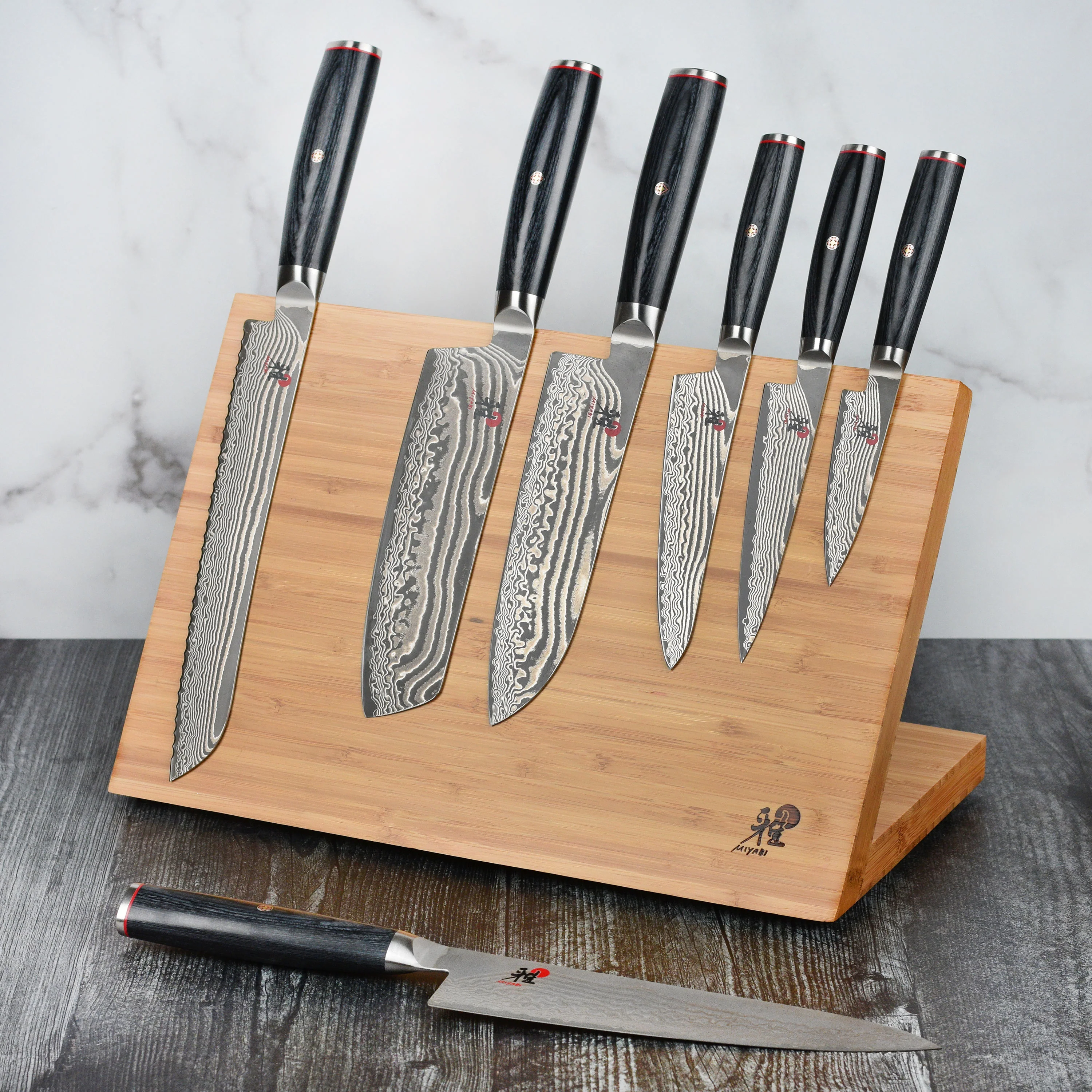 Miyabi Kaizen II 10 Piece Magnetic Easel Knife Block Set - Image 3