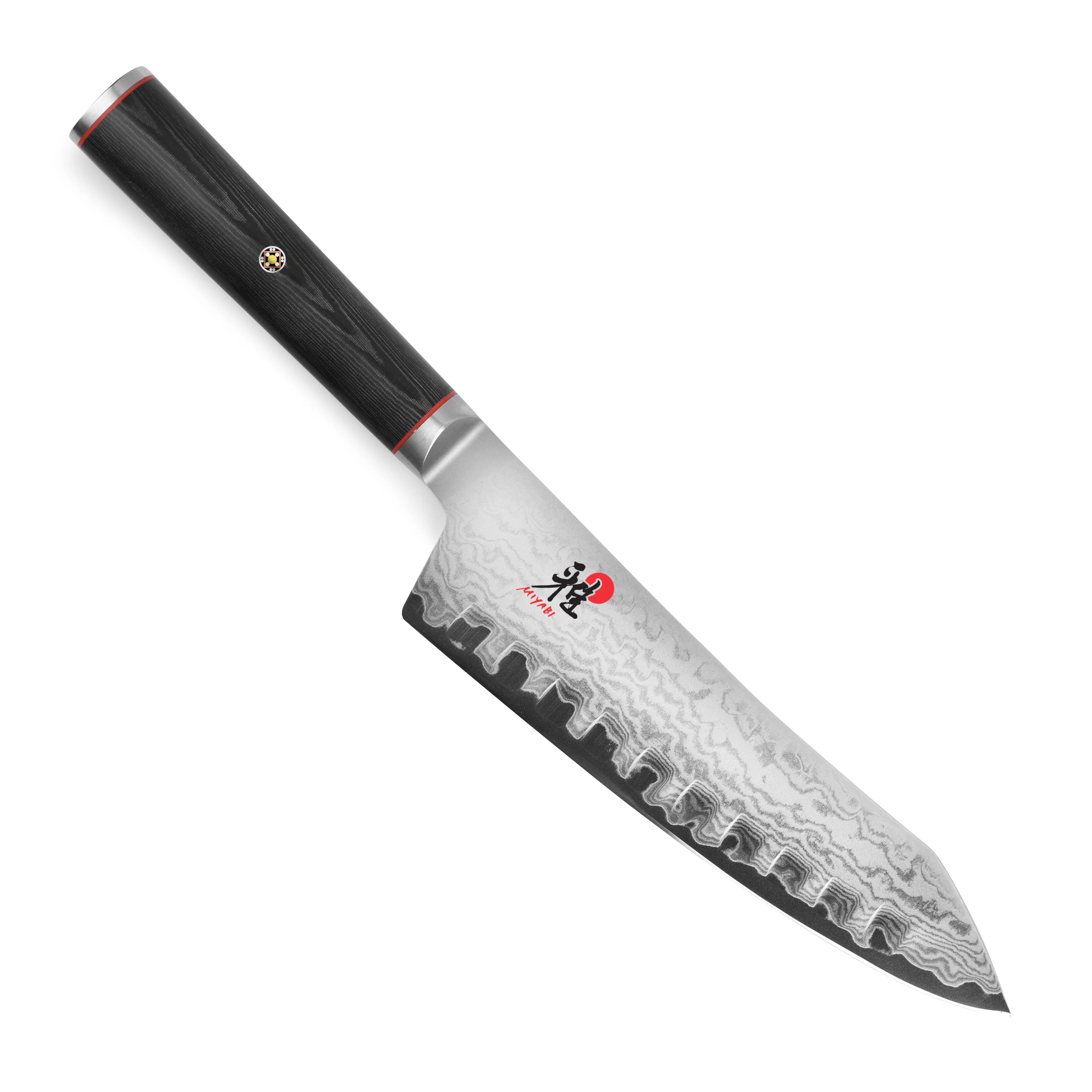 Miyabi Kaizen 7" Hollow Edge Rocking Santoku Knife - Image 4