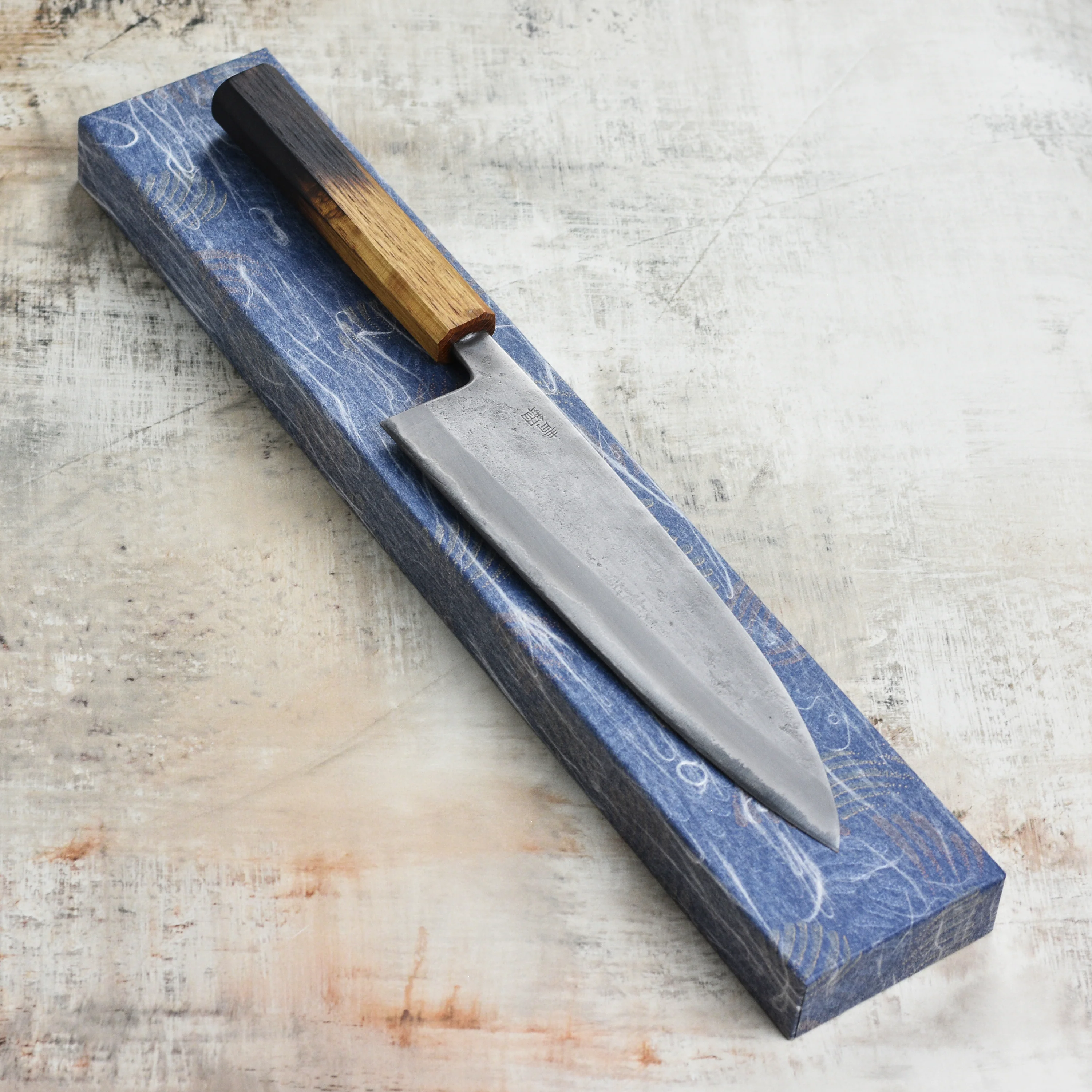 Motokyuuichi Aogami #2 Nashiji Stainless Clad 8.25" Gyuto - Image 3