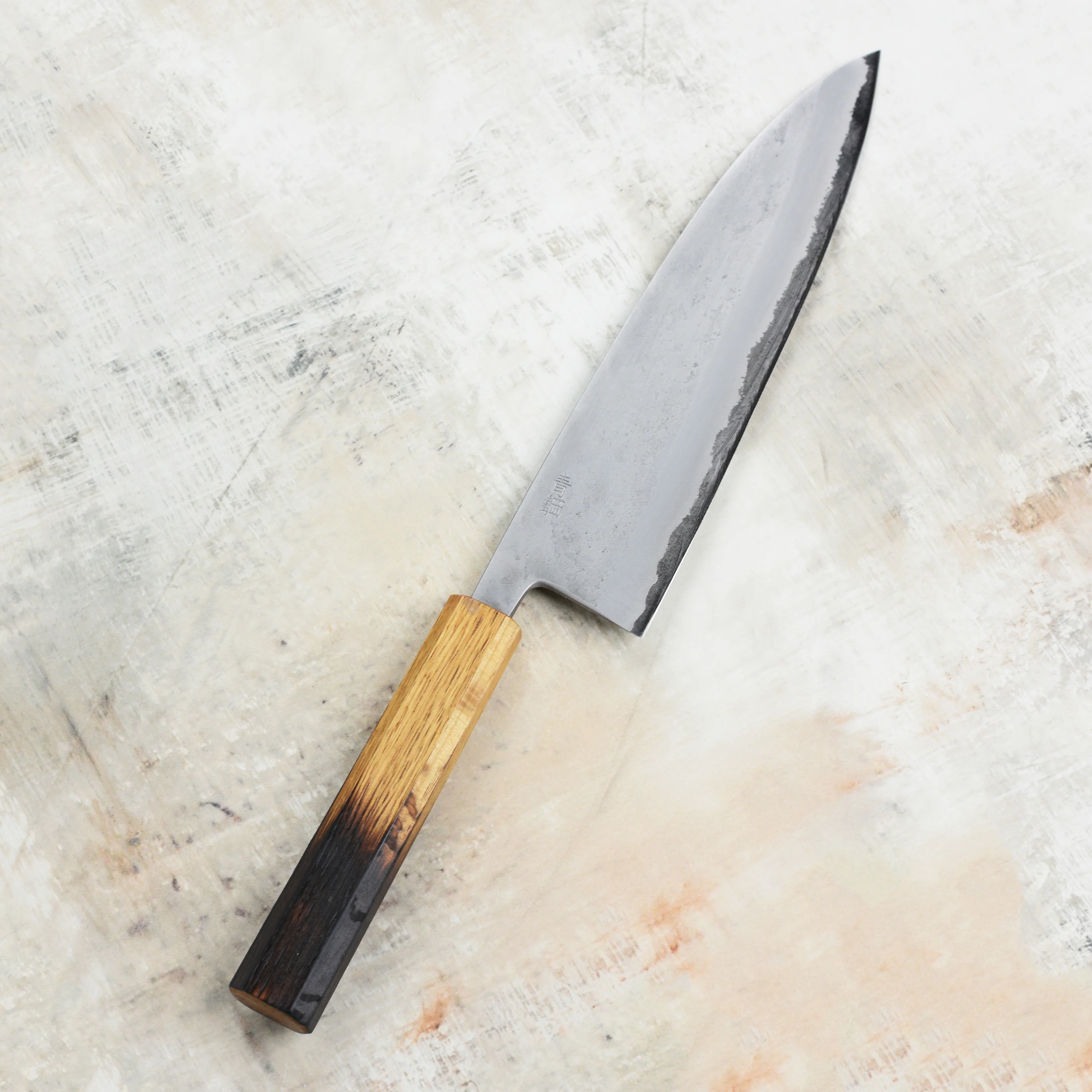 Motokyuuichi Aogami #2 Nashiji Stainless Clad 8.25" Gyuto - Image 4