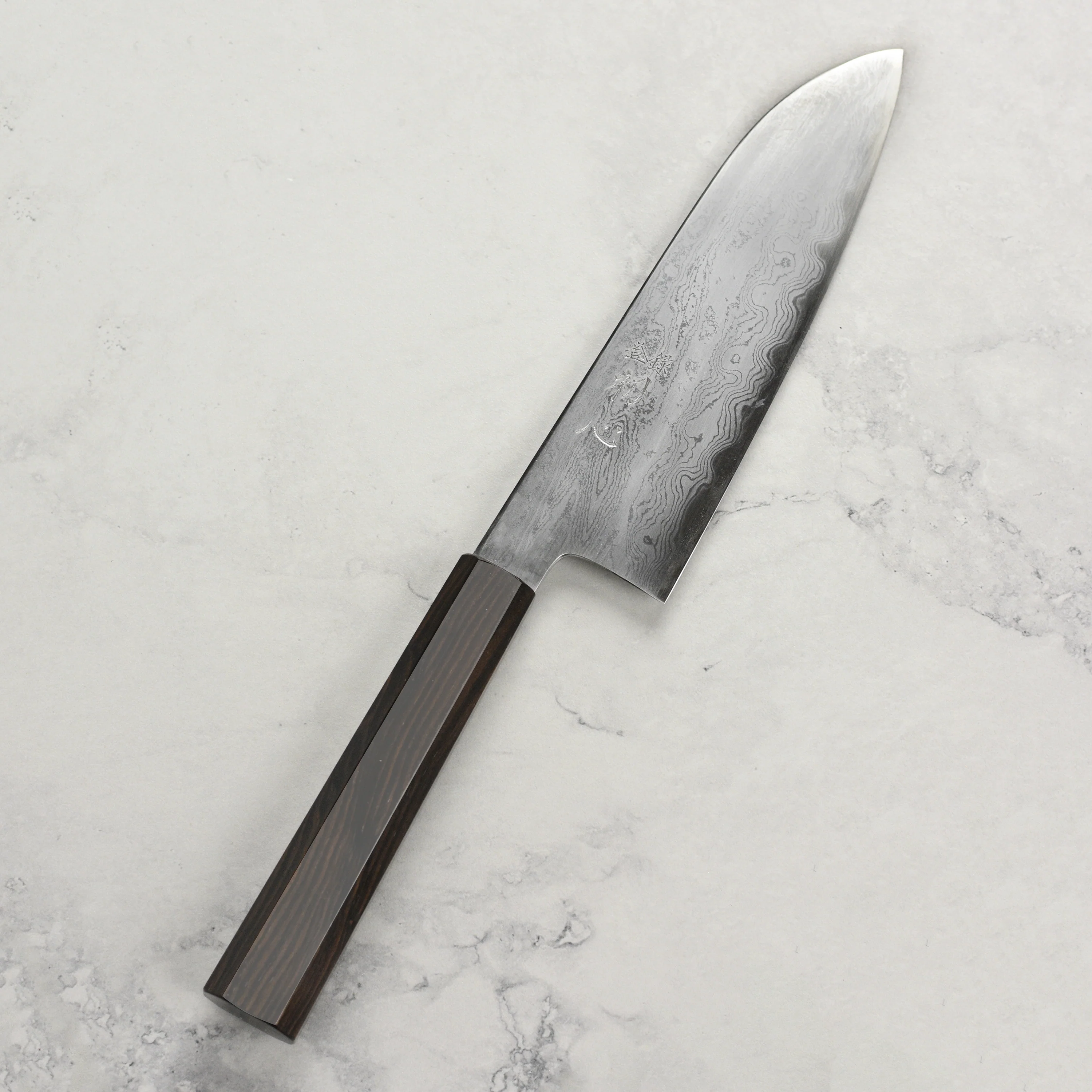 Nakagawa Aogami #1 Damascus 7" Santoku - Image 7