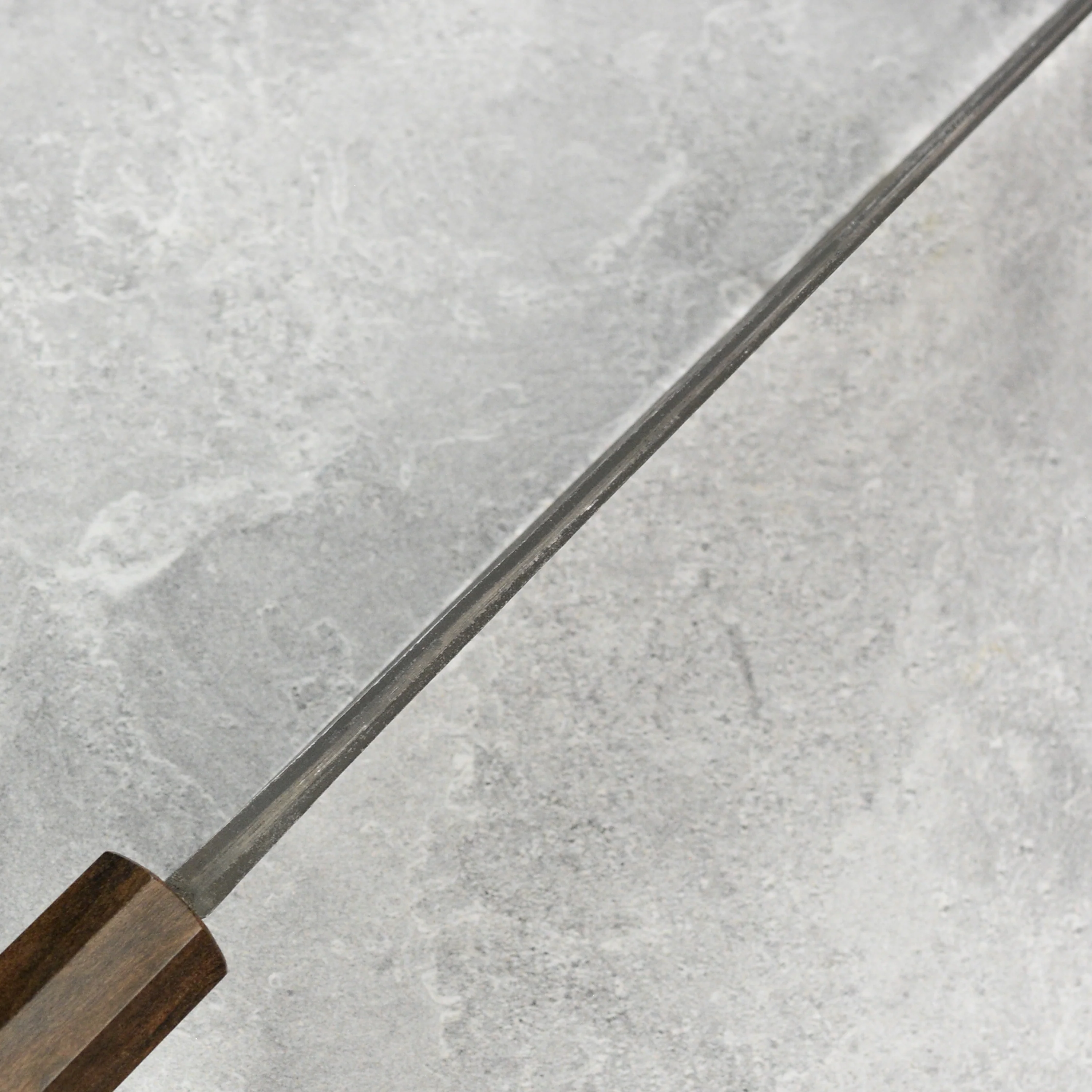 Mazaki Shirogami #2 Kurouchi Nashiji 9.4" Gyuto - Image 8
