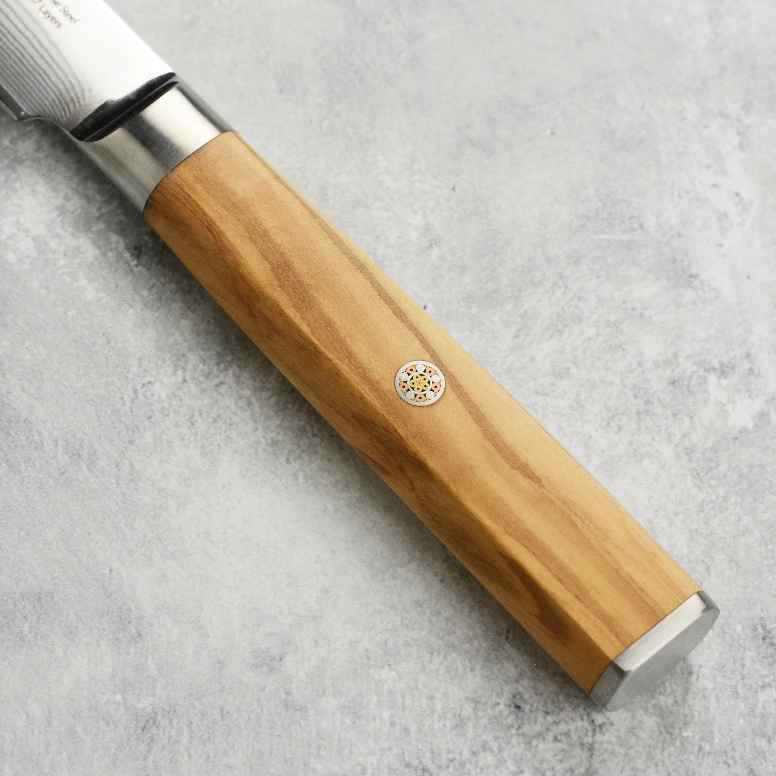 Nexus 4 Piece Damascus Steak Knife Set, Olive Wood - Image 5
