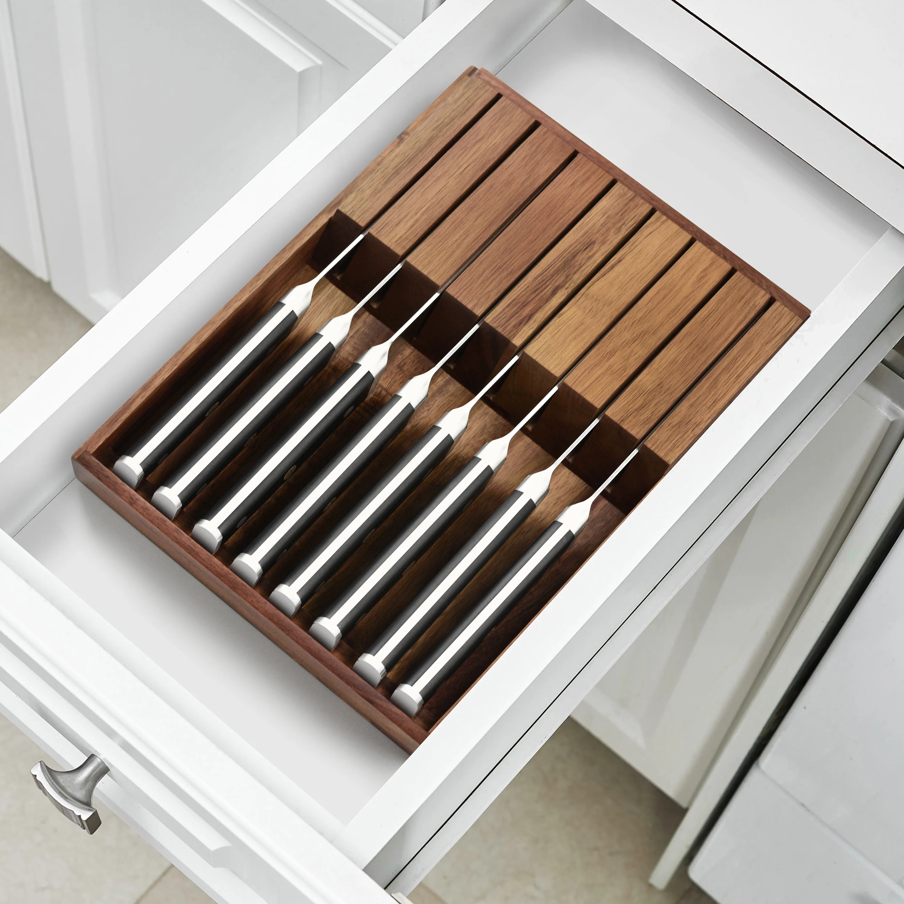 Nexus 8 Piece Steak Knife Set with In-Drawer Tray - Image 6