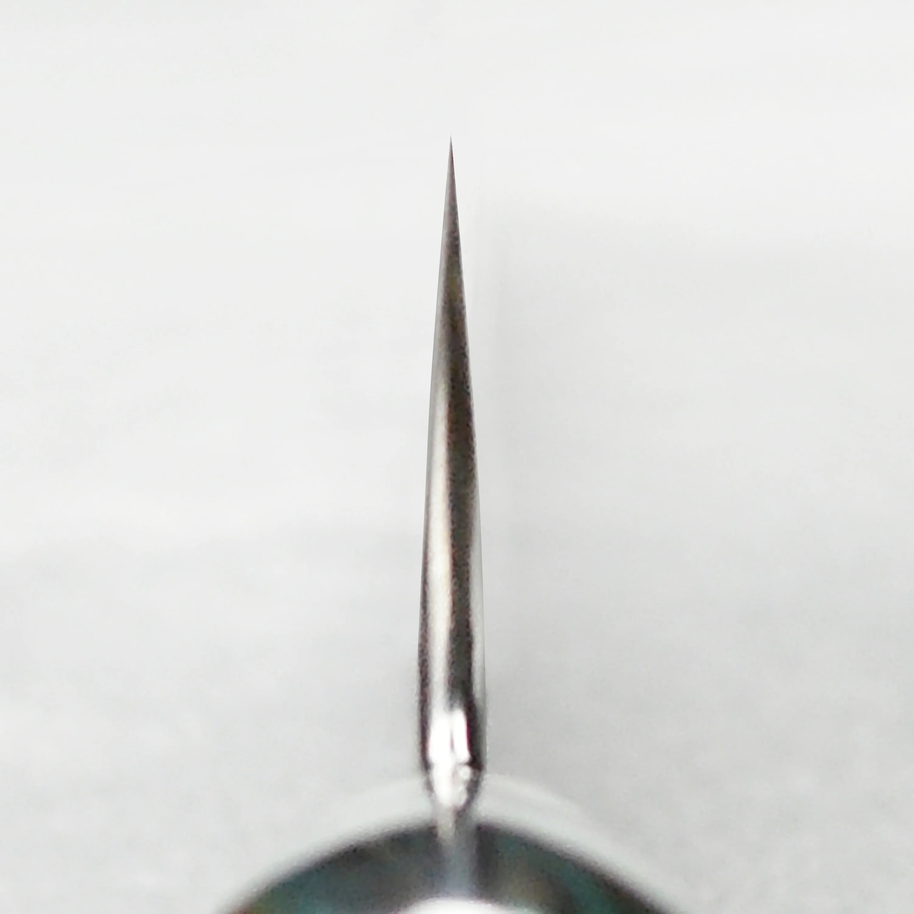 Nigara Anmon SG2 Damascus 8.25" Gyuto, Striped Turquoise - Image 6