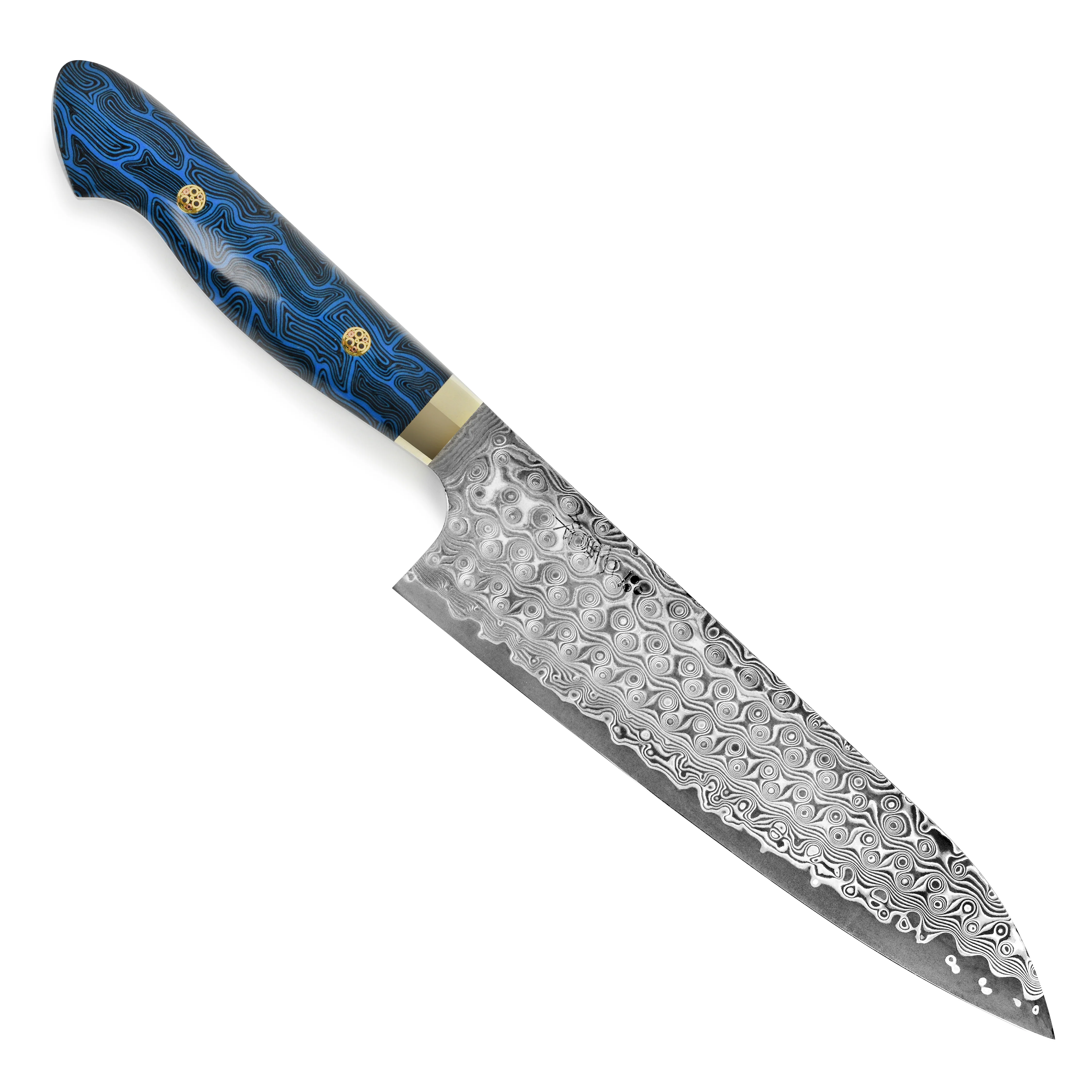 Nigara Anmon SG2 Damascus 8.25" Gyuto with G10 Handle - Image 5