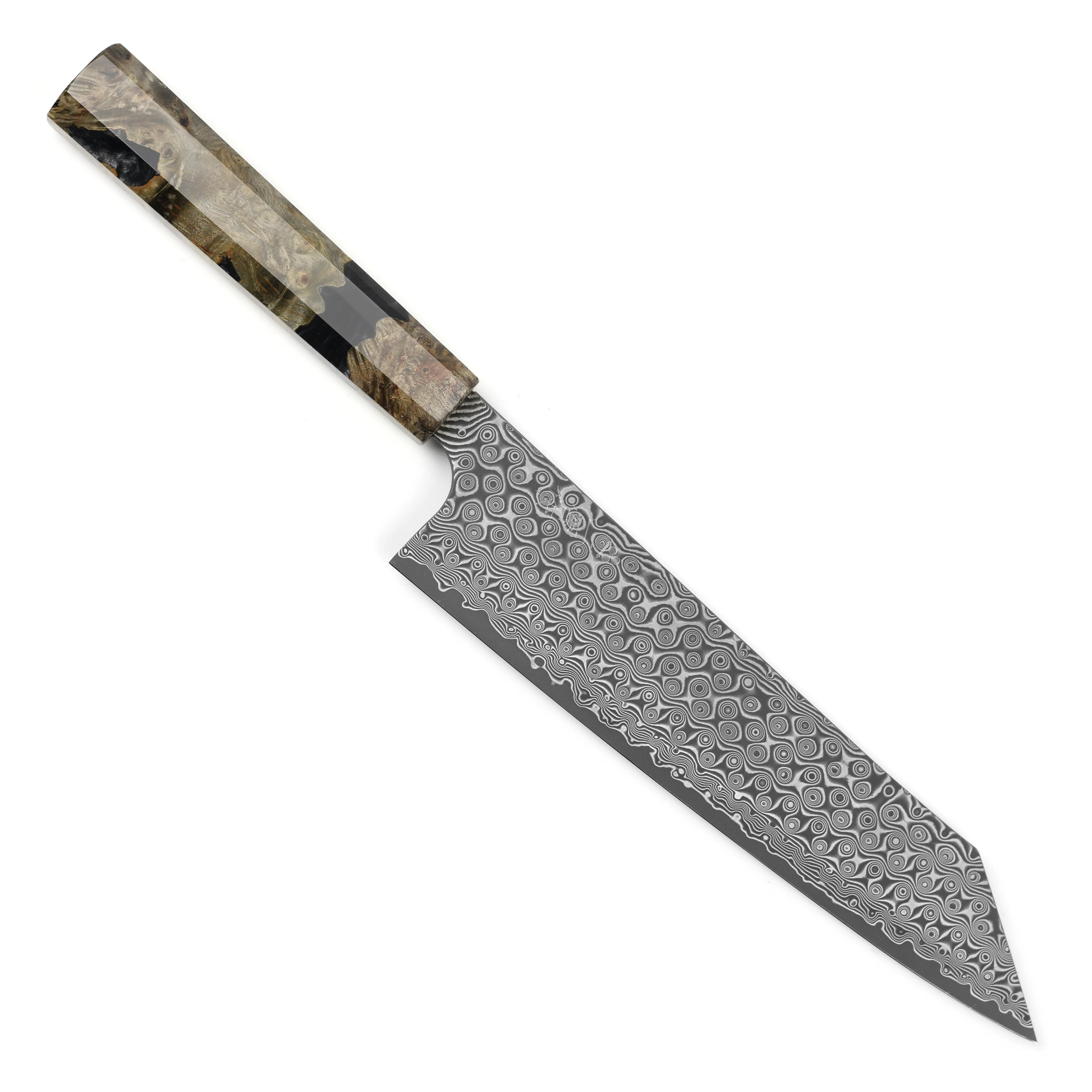 Nigara Anmon SG2 Damascus 9.4" Kiritsuke Gyuto - Image 9