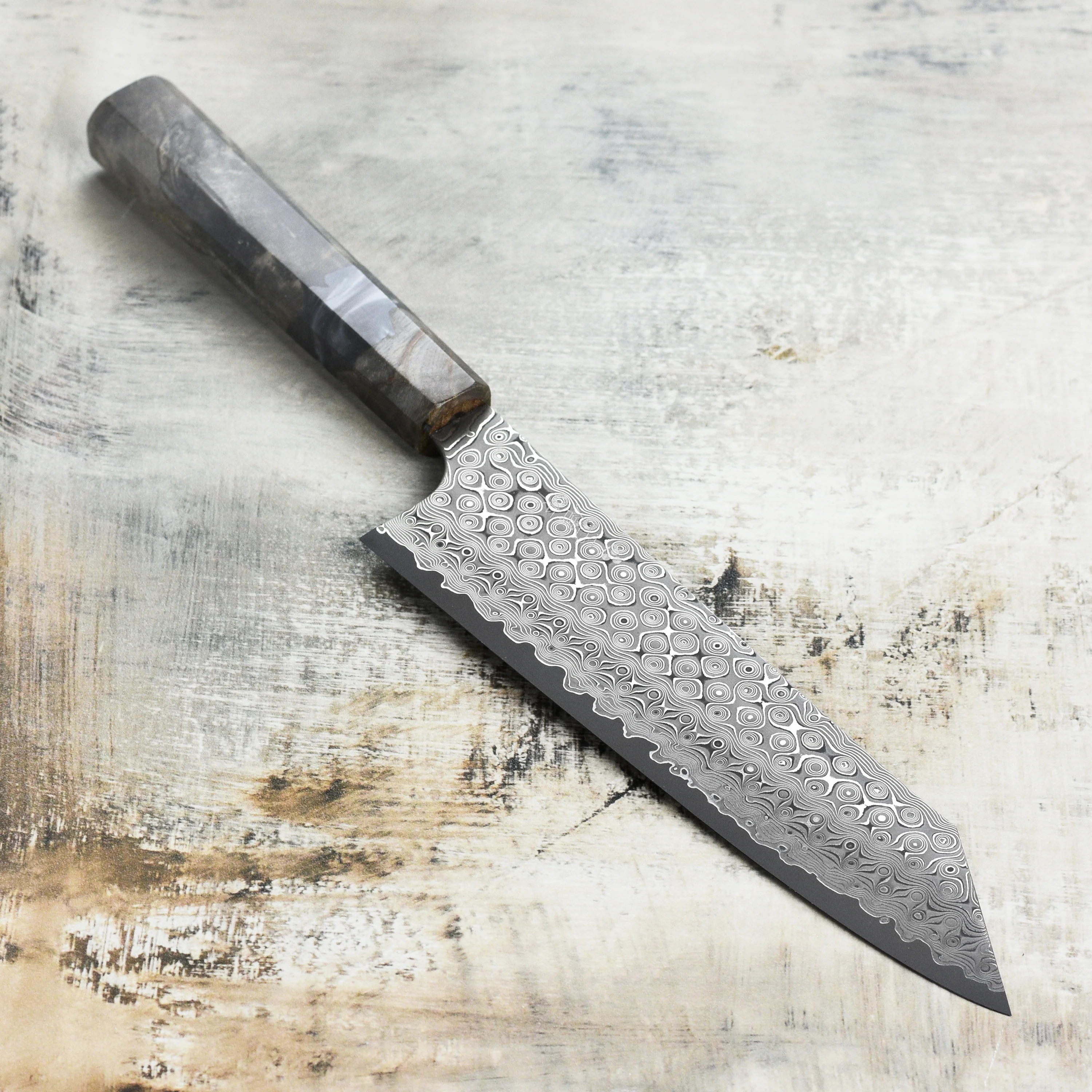 Nigara Anmon SG2 Damascus 8.25" Kiritsuke Gyuto