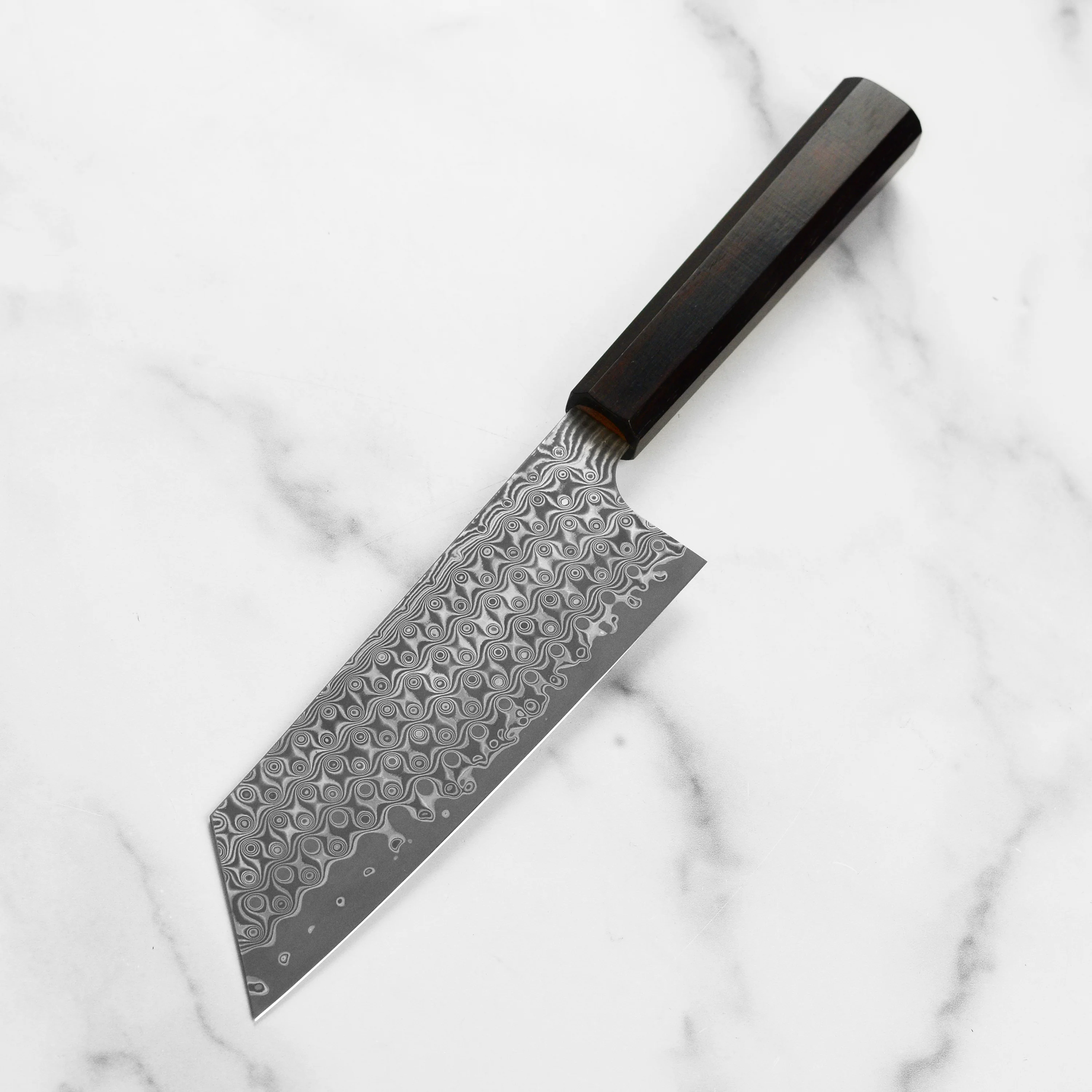 Nigara Anmon SG2 Damascus 7" Kiritsuke Nakiri - Image 4