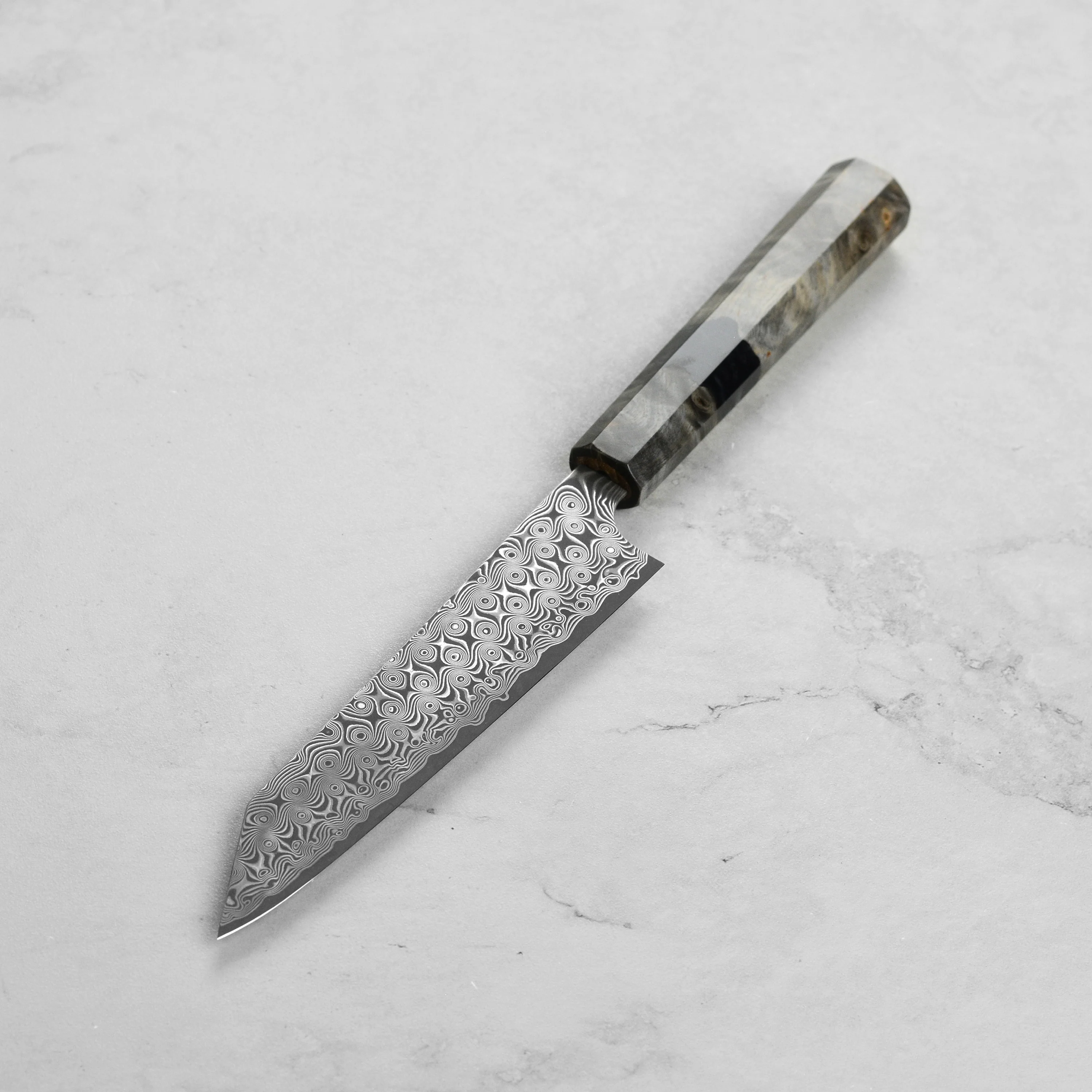 Nigara Anmon SG2 Damascus 5.9" Kiritsuke Petty - Image 3