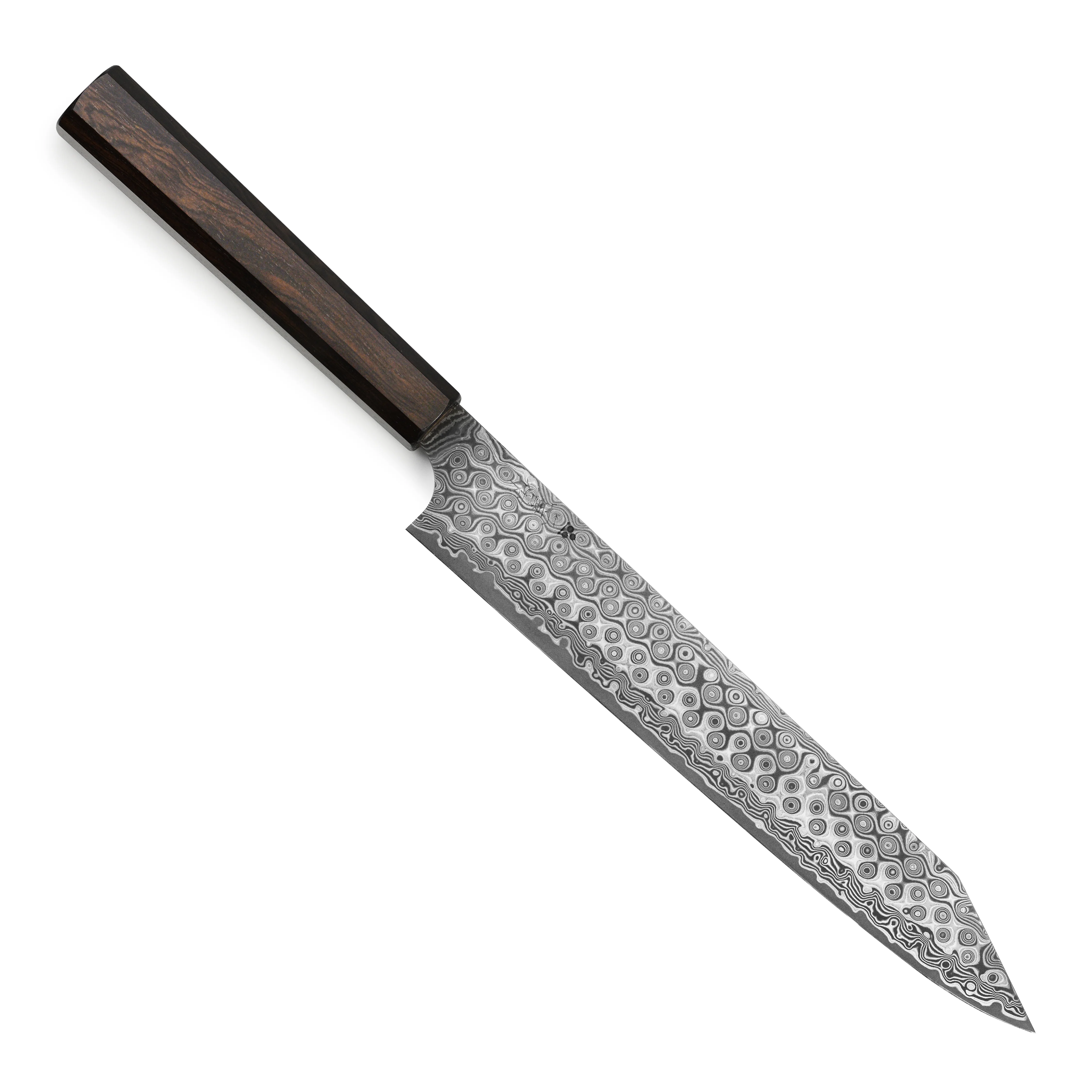 Nigara Anmon SG2 Damascus 10" Kiritsuke Sujihiki - Image 7