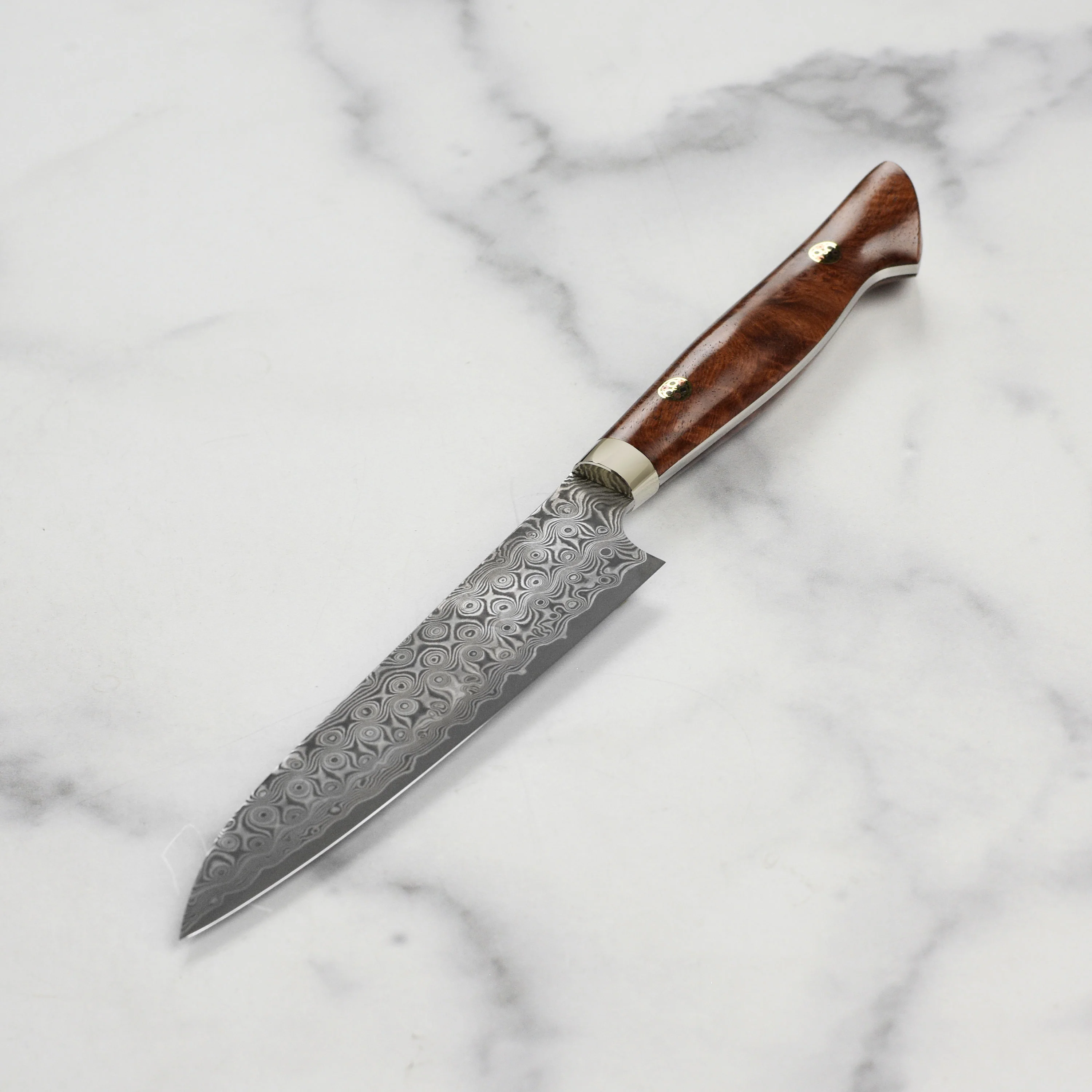 Nigara Anmon SG2 Damascus 5.9" Petty, Quince Wood - Image 6
