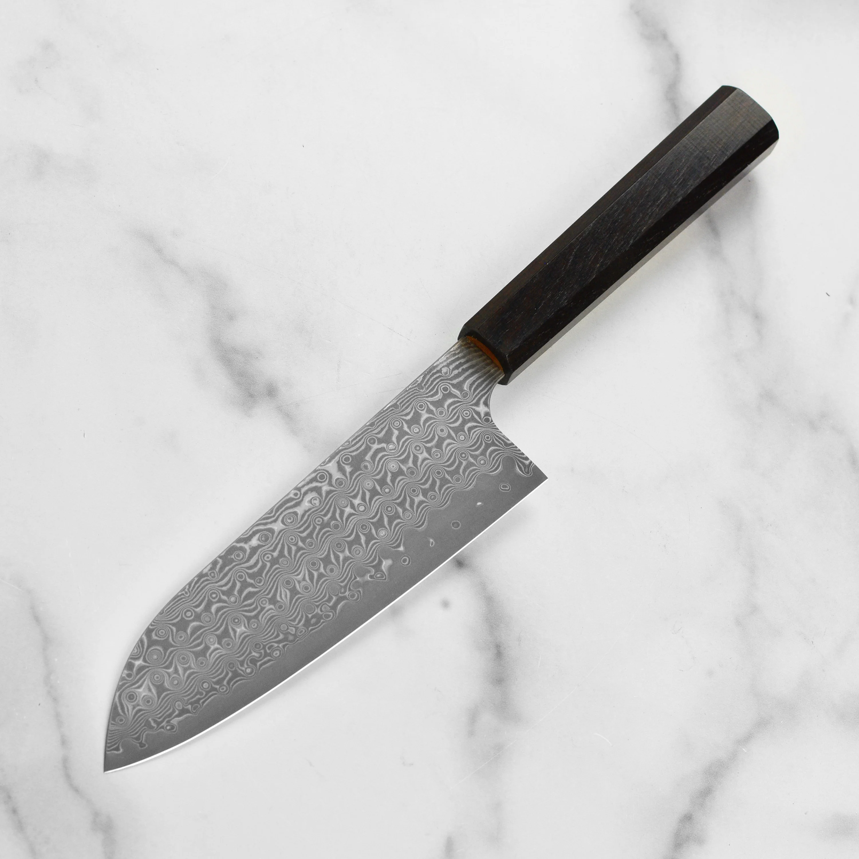 Nigara Anmon SG2 Damascus 7" Santoku - Image 5