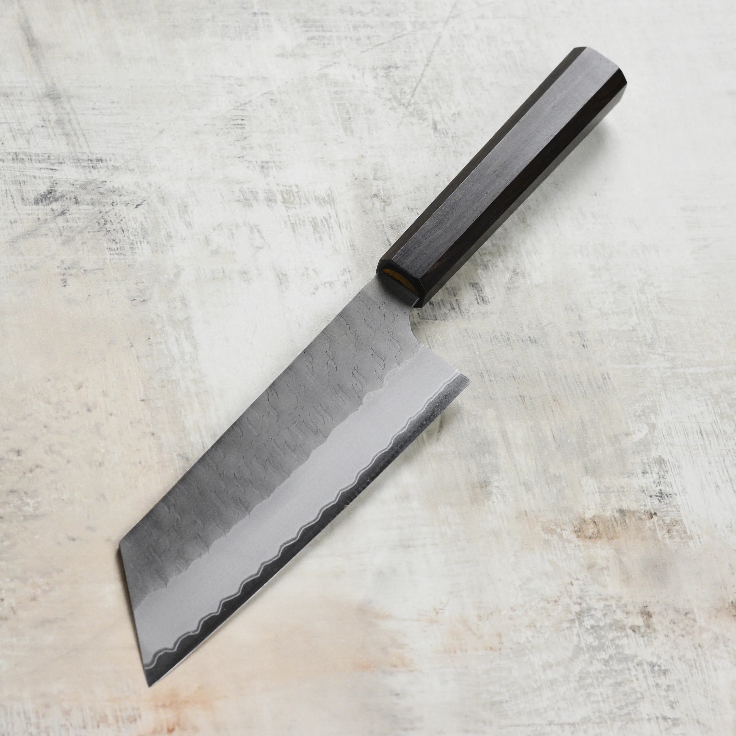 Nigara Aogami Super Migaki Tsuchime 7" Kiritsuke Nakiri - Image 6