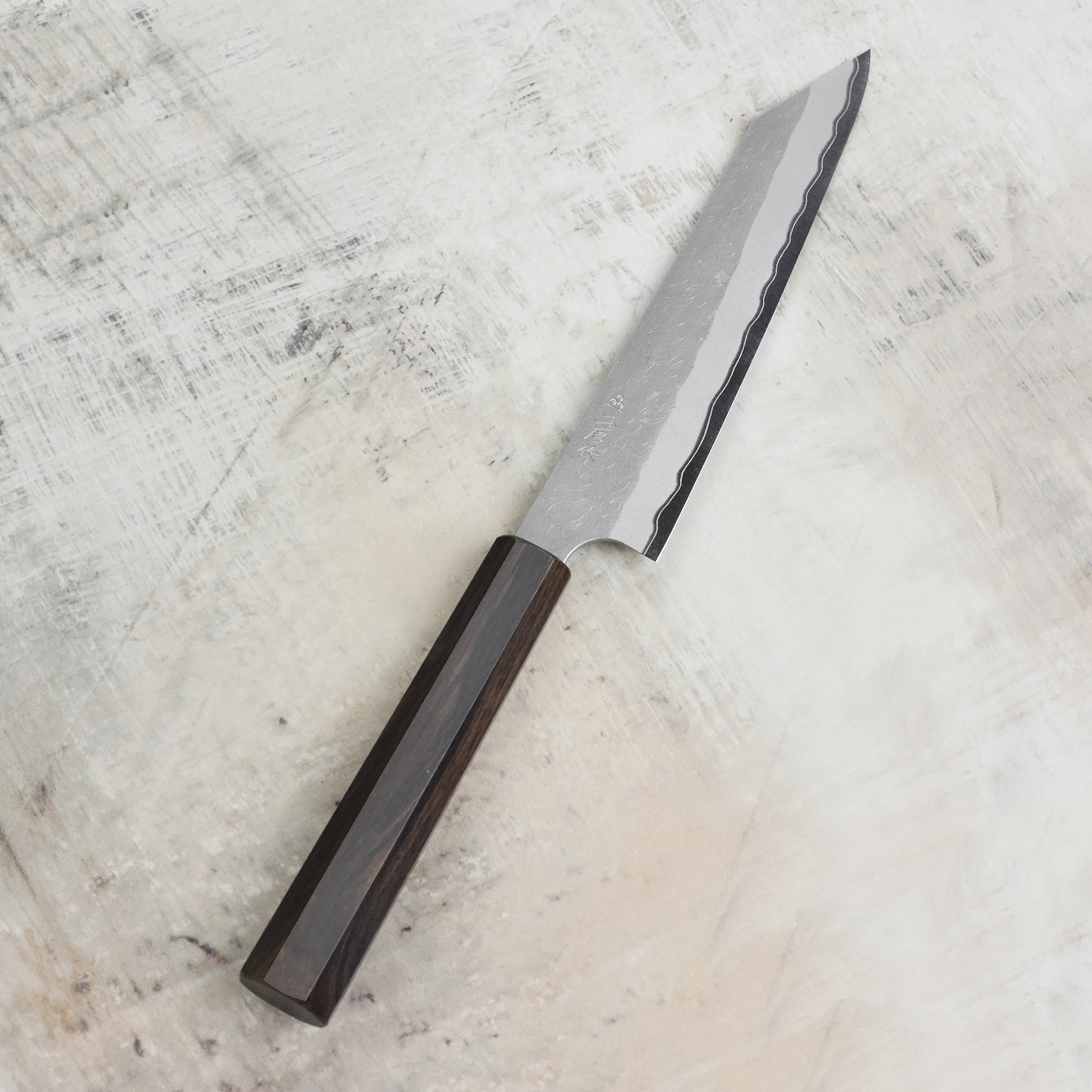 Nigara Aogami Super Migaki Tsuchime 5.9" Kiritsuke Petty - Image 5
