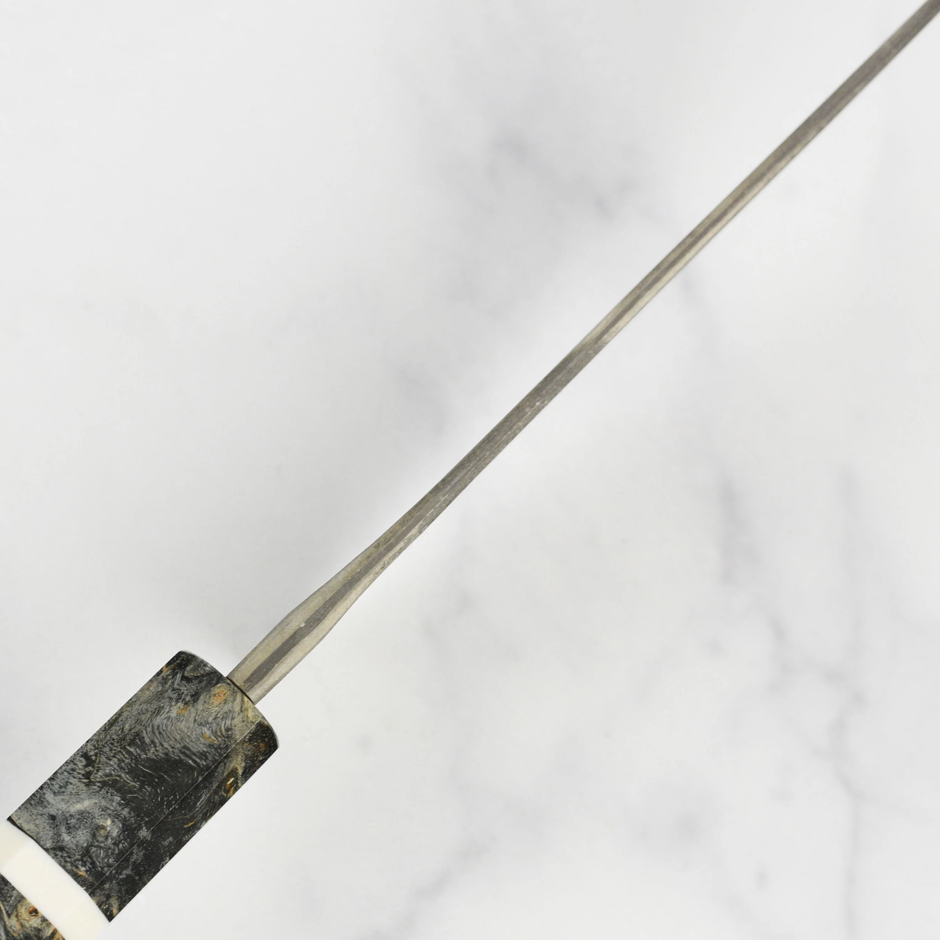 Nigara Ginsan Kurozome Damascus 7" Santoku - Image 6