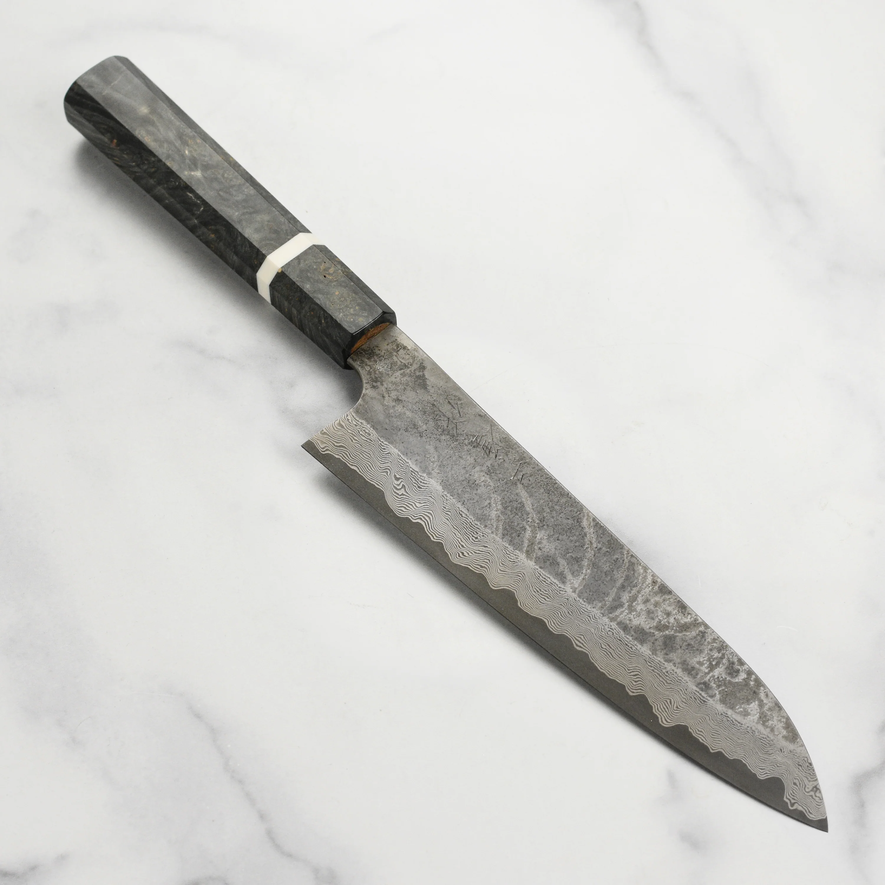Nigara Ginsan Kurozome Damascus 8.25" Gyuto