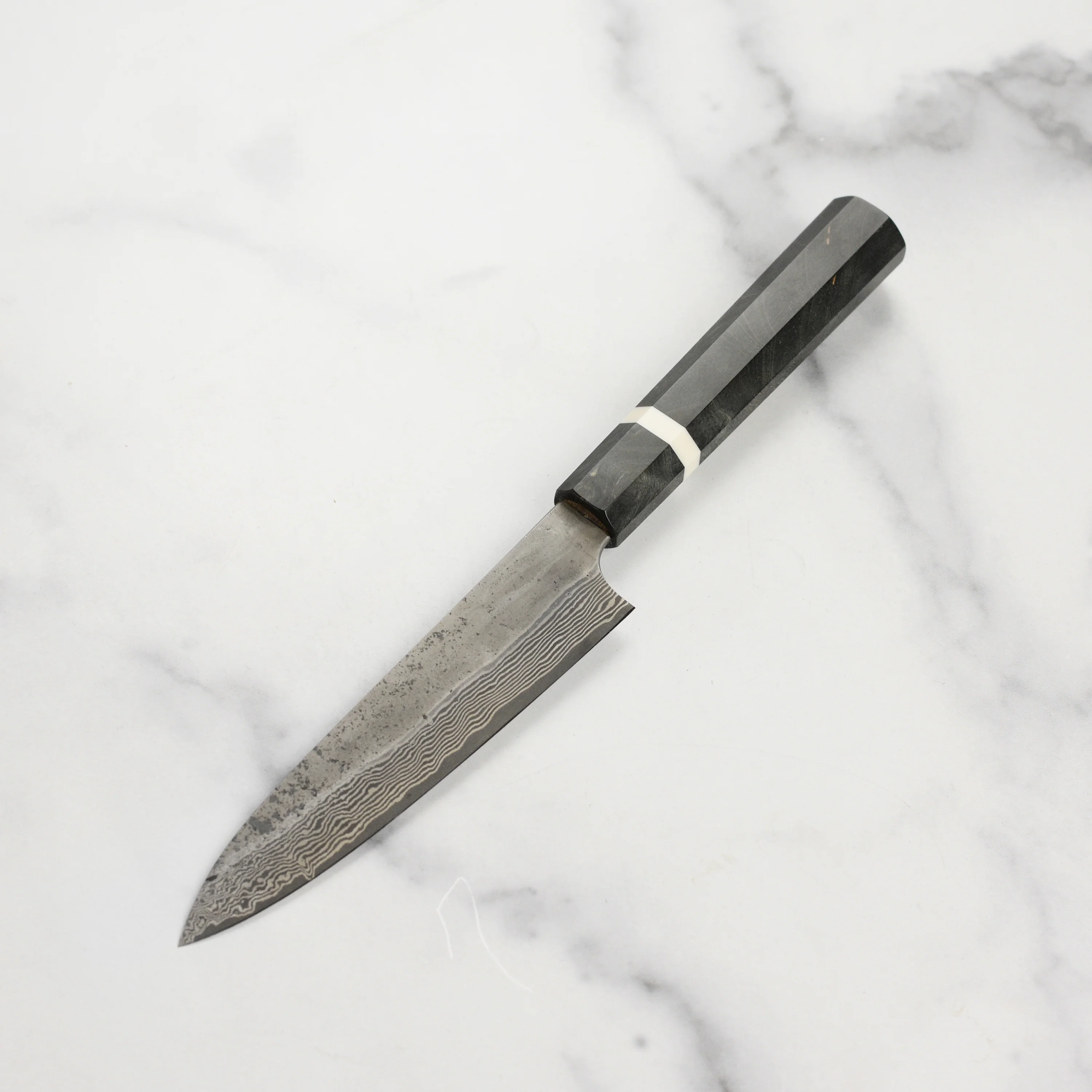 Nigara Ginsan Kurozome Damascus 5.9" Petty - Image 4