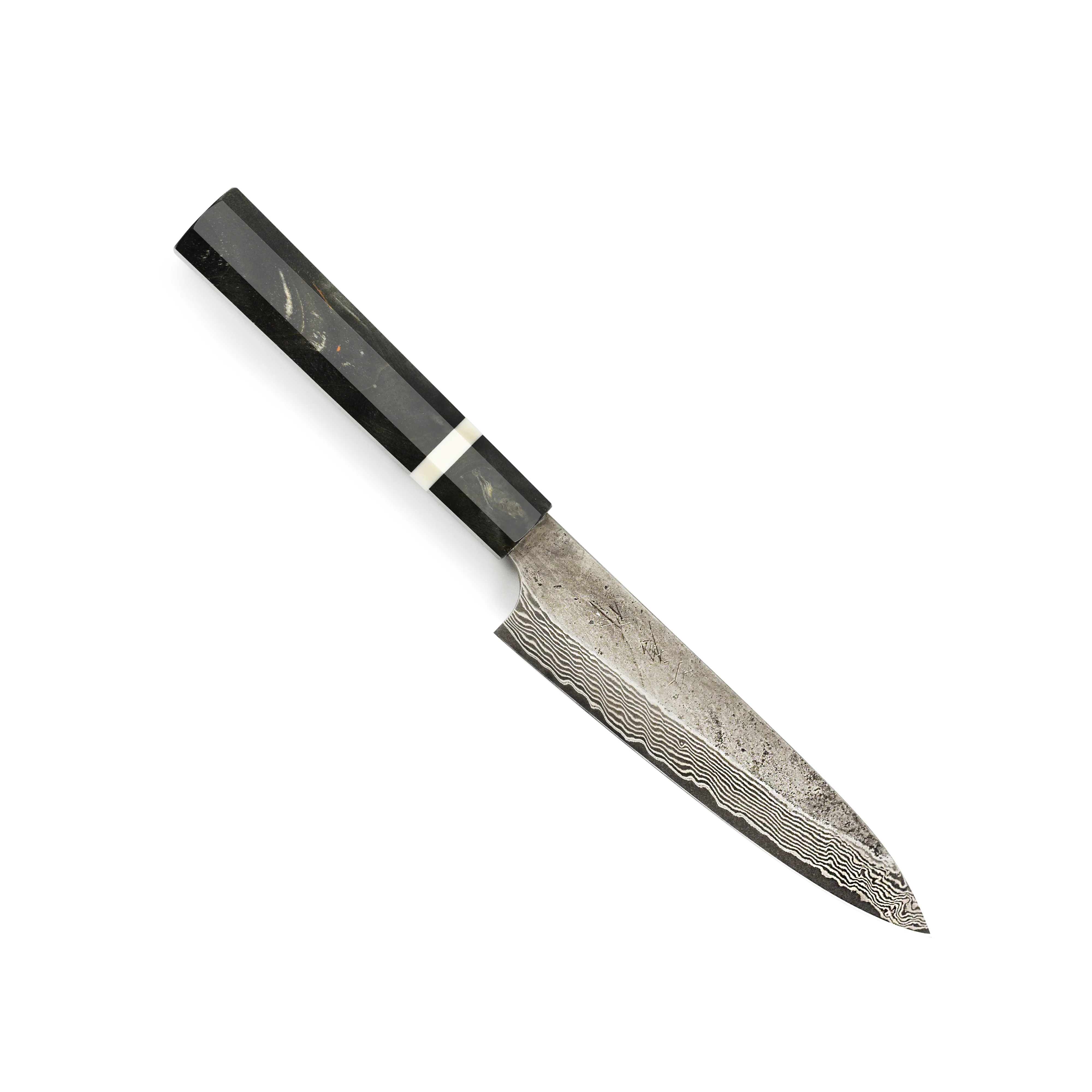 Nigara Ginsan Kurozome Damascus 5.9" Petty - Image 5