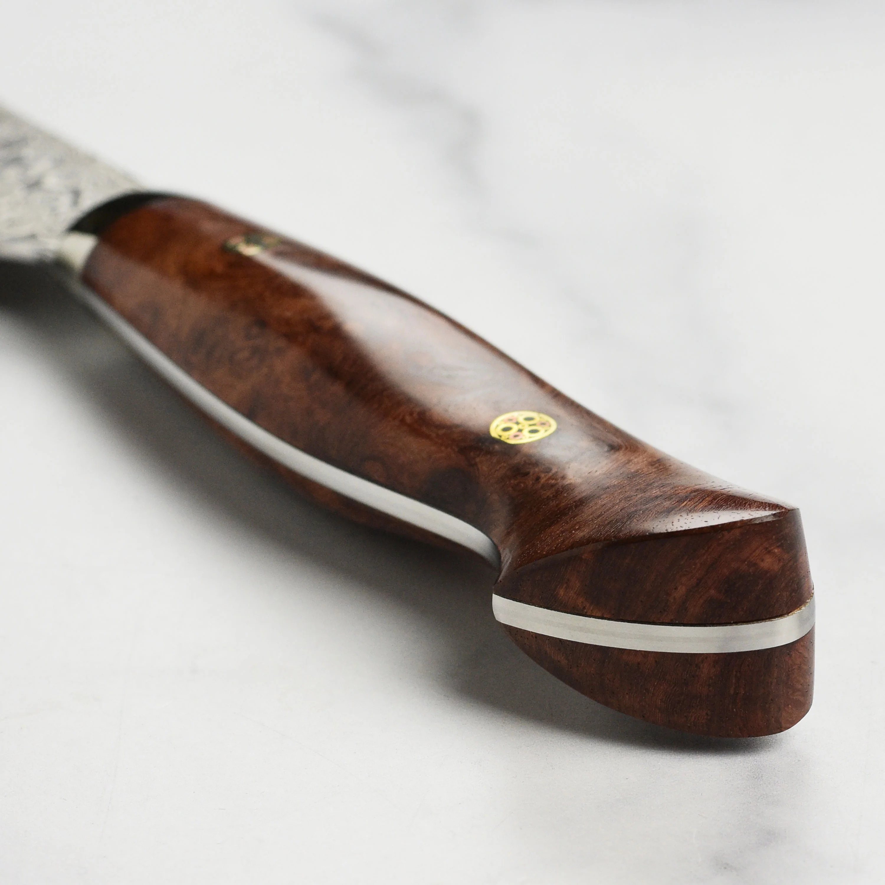 Nigara Anmon SG2 Damascus 9.4" Gyuto, Quince Wood - Image 2