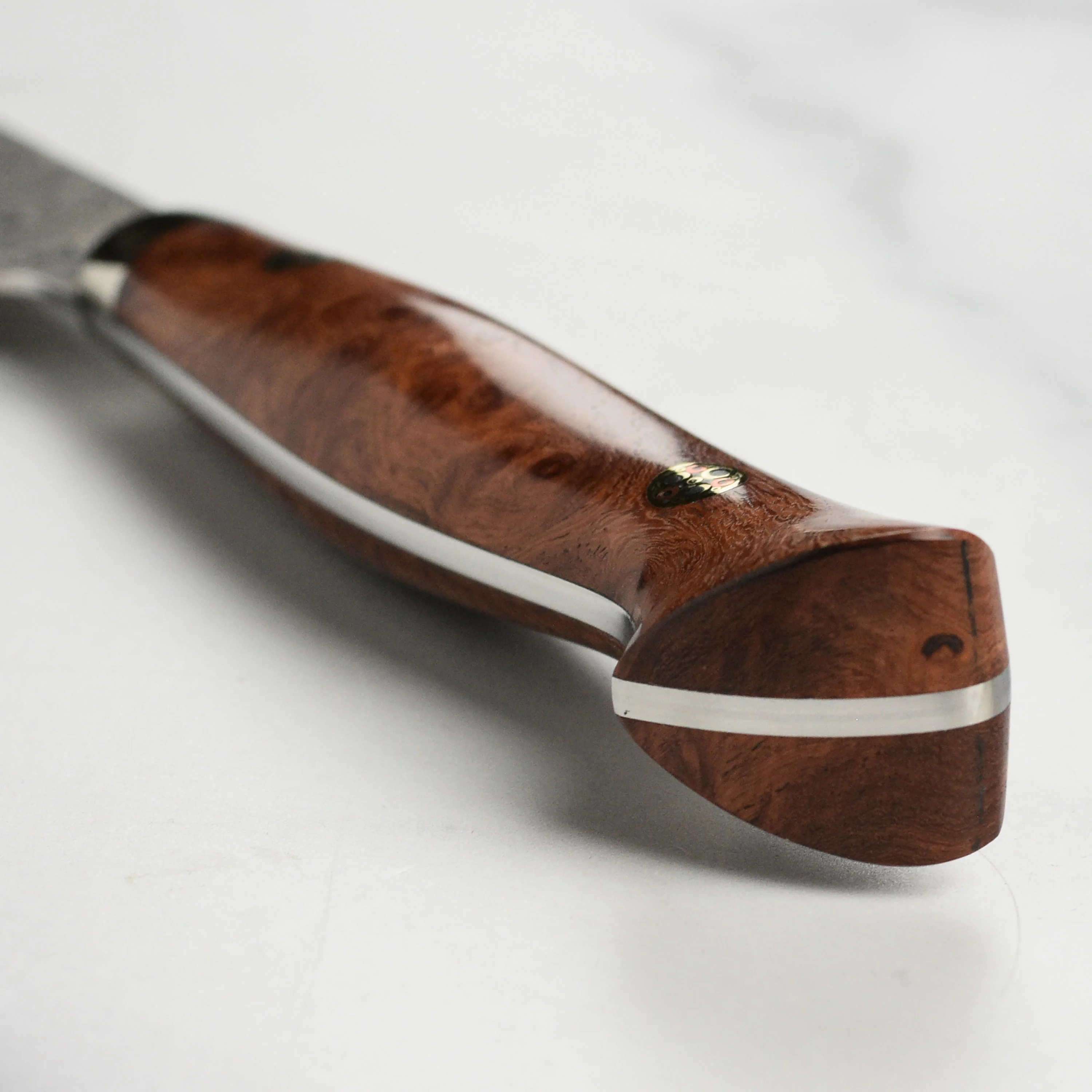 Nigara Anmon SG2 Damascus 5.9" Kiritsuke Petty, Quince Wood - Image 6