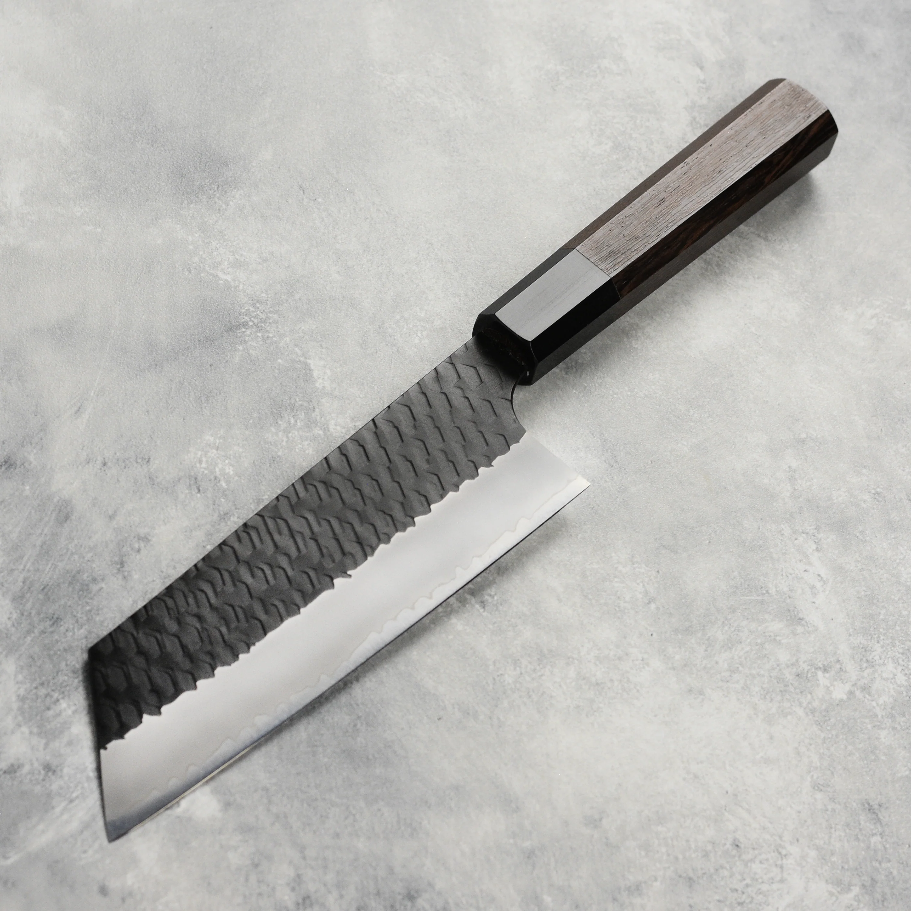 Nigara SG2 Kurouchi Tsuchime 7" Kiritsuke Nakiri - Image 3