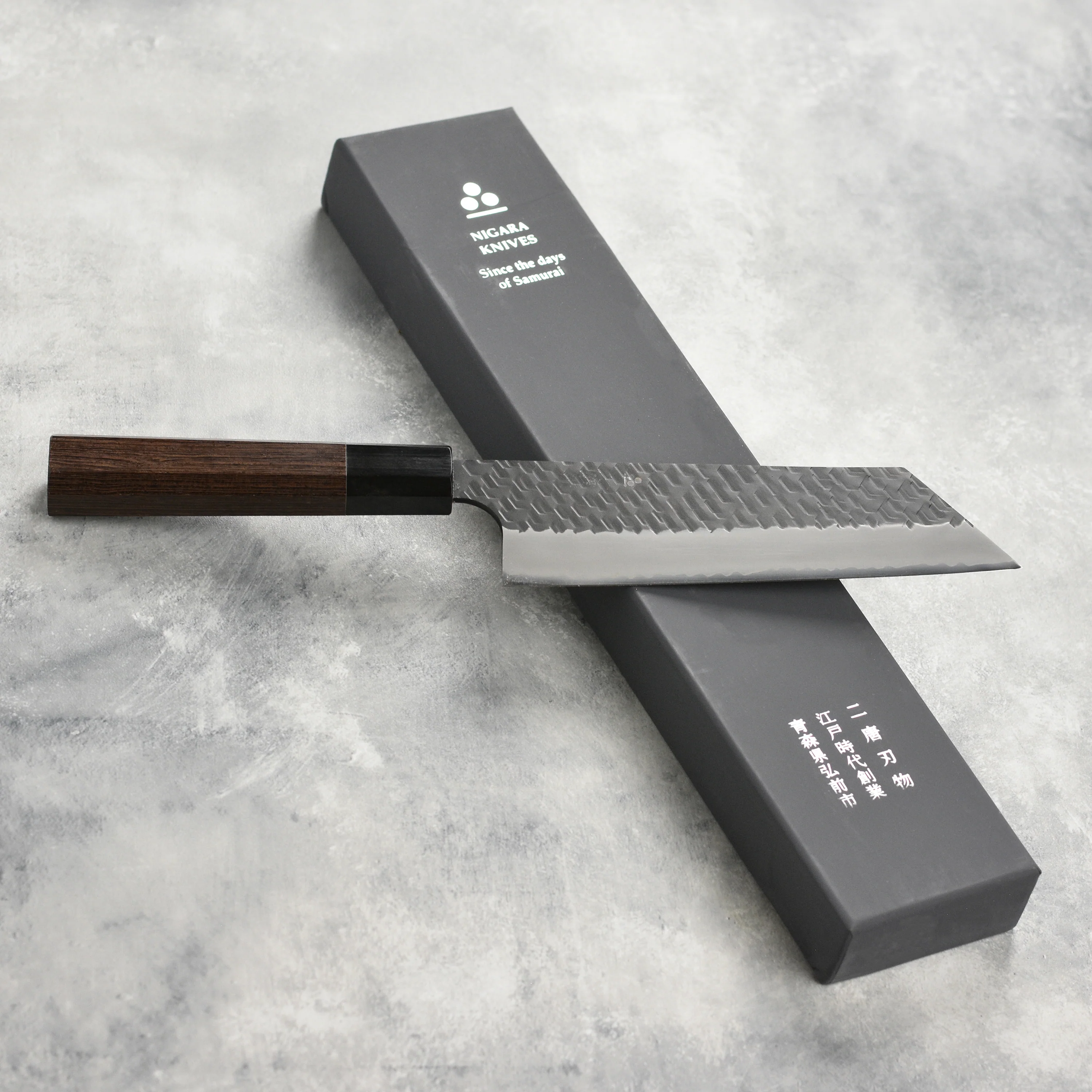 Nigara SG2 Kurouchi Tsuchime 7" Kiritsuke Nakiri - Image 7